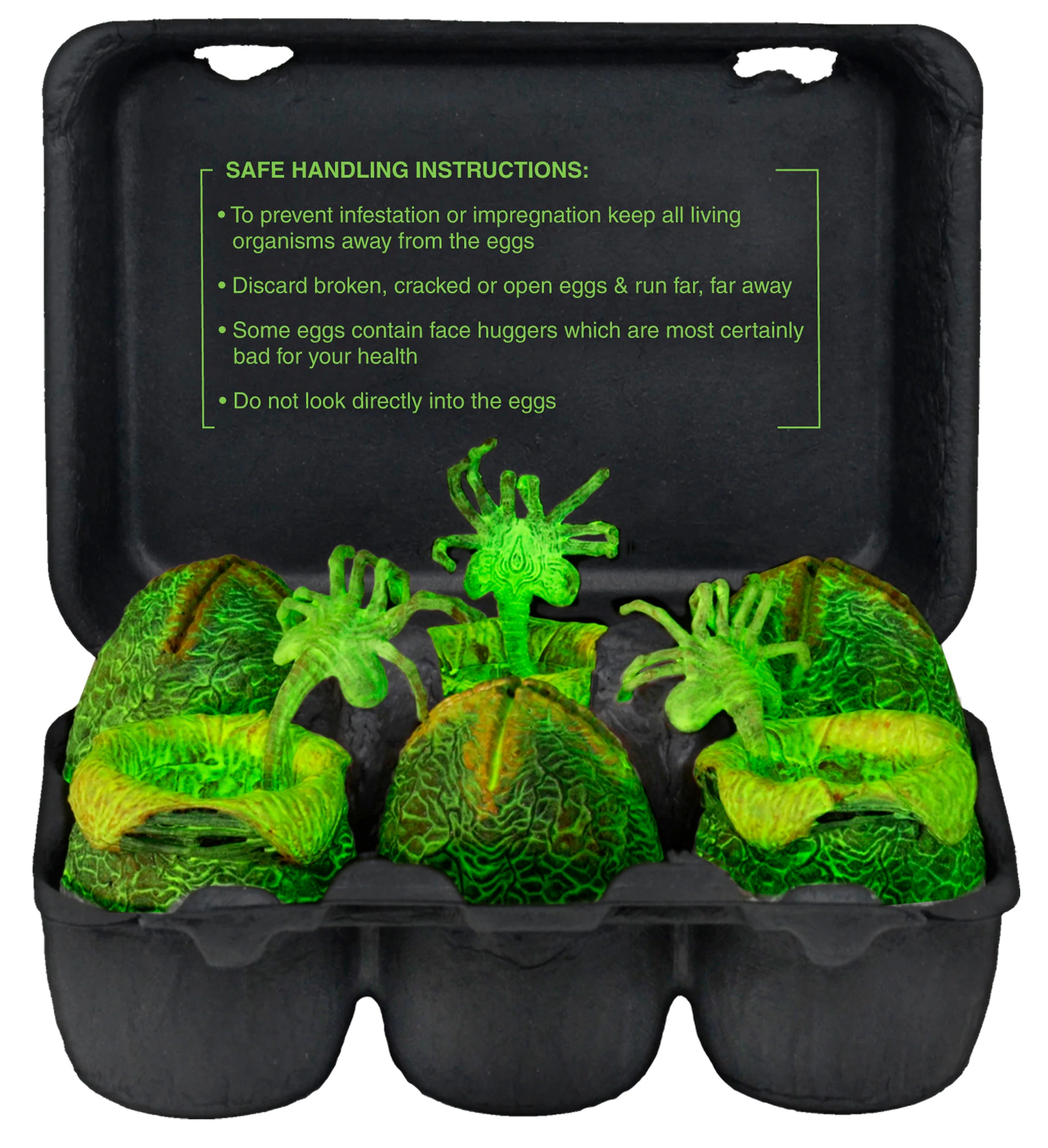 Alien - Glow-in-the-Dark Egg Set in Collectible Carton