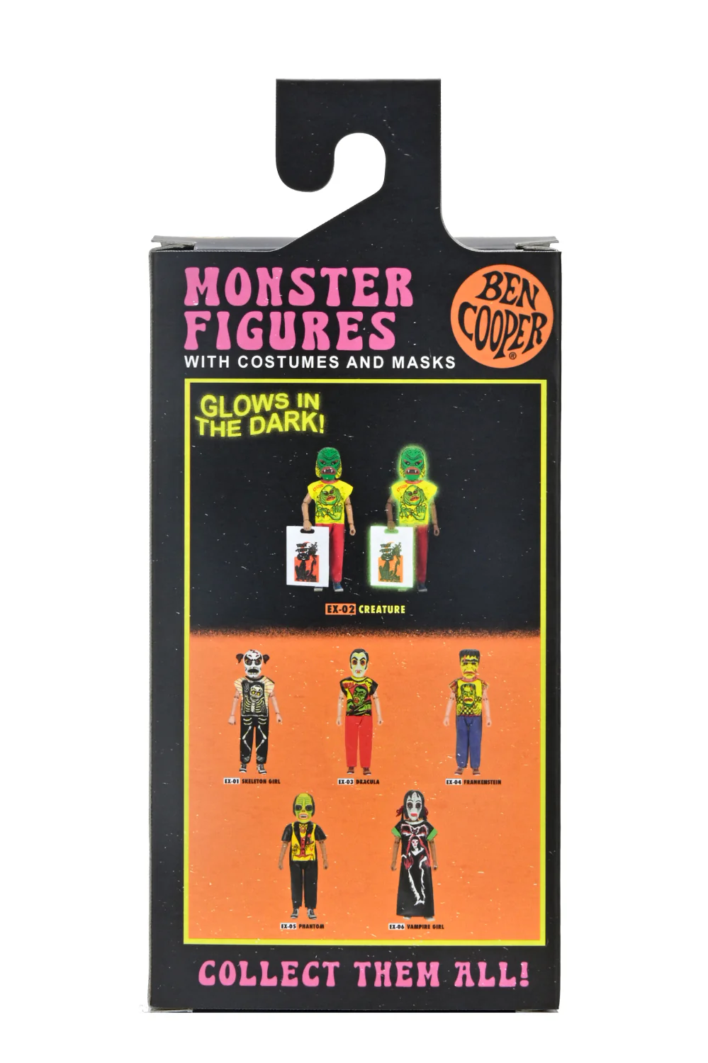 Ben Cooper Costume Kids Collection - Series 1 Bundle Glow-in-the-Dark Costumed Action Figures (Creature, Dracula, Frankenstein, Phantom, Vampire Girl) - Image 20