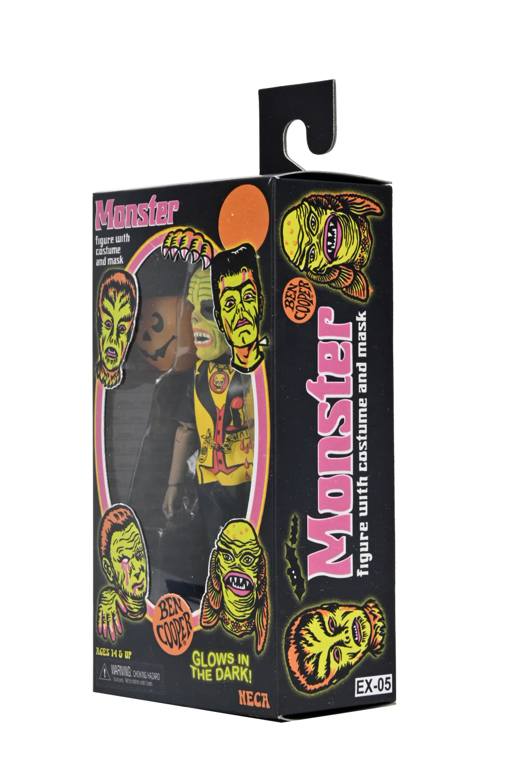 Ben Cooper Costume Kids Collection - Series 1 Bundle Glow-in-the-Dark Costumed Action Figures (Creature, Dracula, Frankenstein, Phantom, Vampire Girl) - Image 6