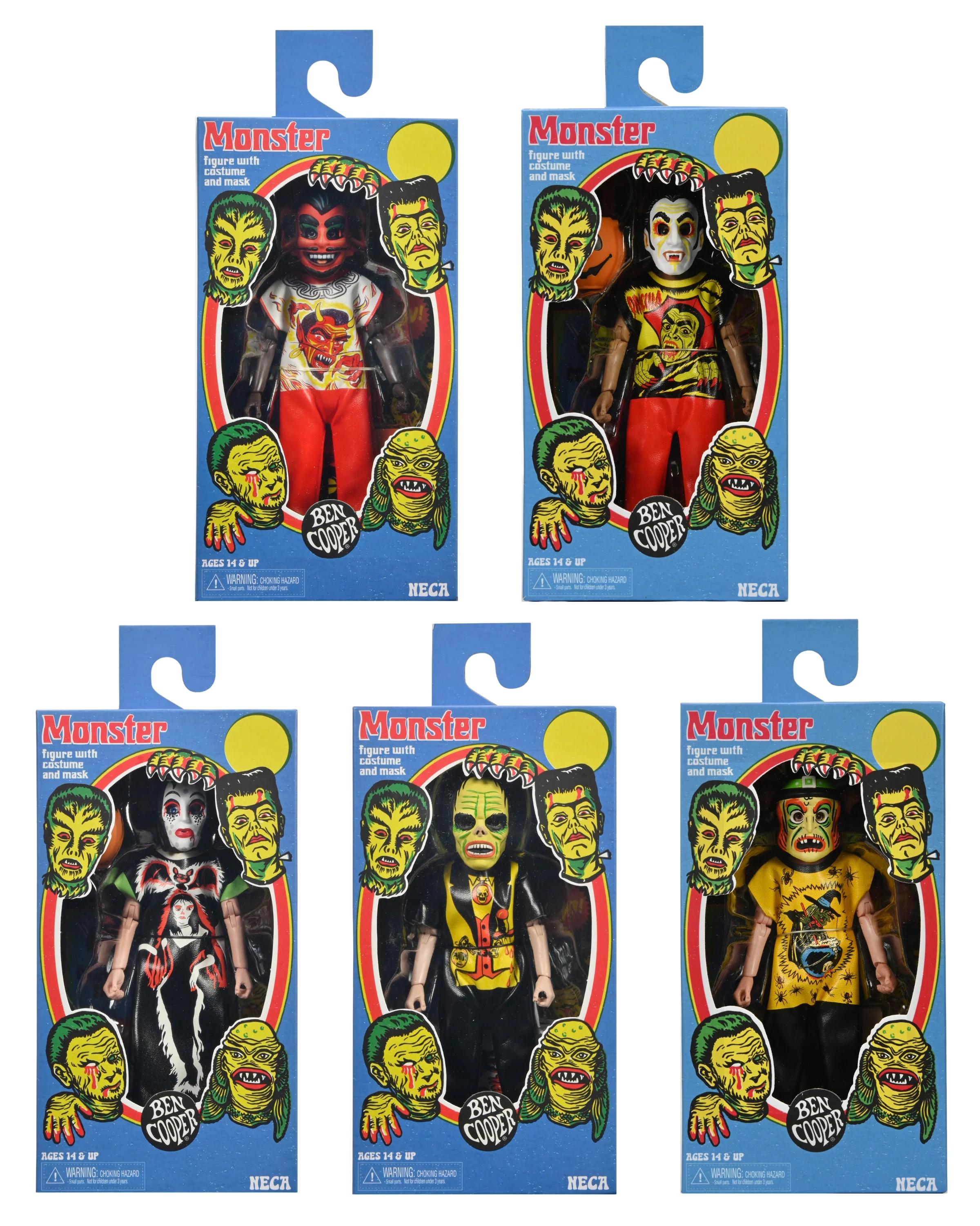 Ben Cooper Costume Kids Collection - Series 2 Costumed Action Figure Bundle (Devil V.2, Dracula, Vampire Girl, Phantom & Witch) - Image 25