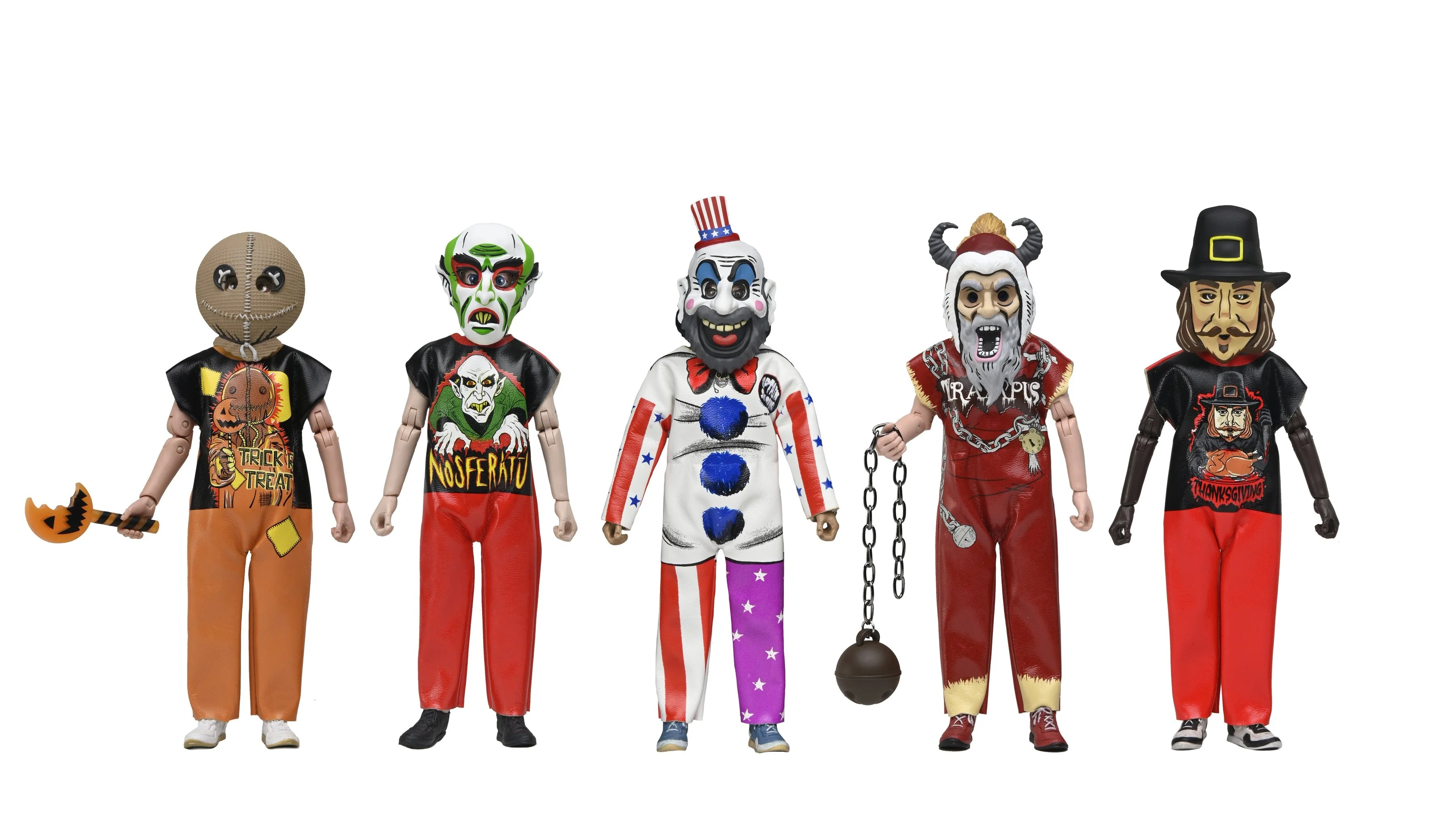 Ben Cooper Costume Kids Collection – Series 4 Bundle Costumed Action Figures (Count Orlok, Captain Spaulding, Trick 'r Treat Sam, John Carver, Krampus) - Image 7
