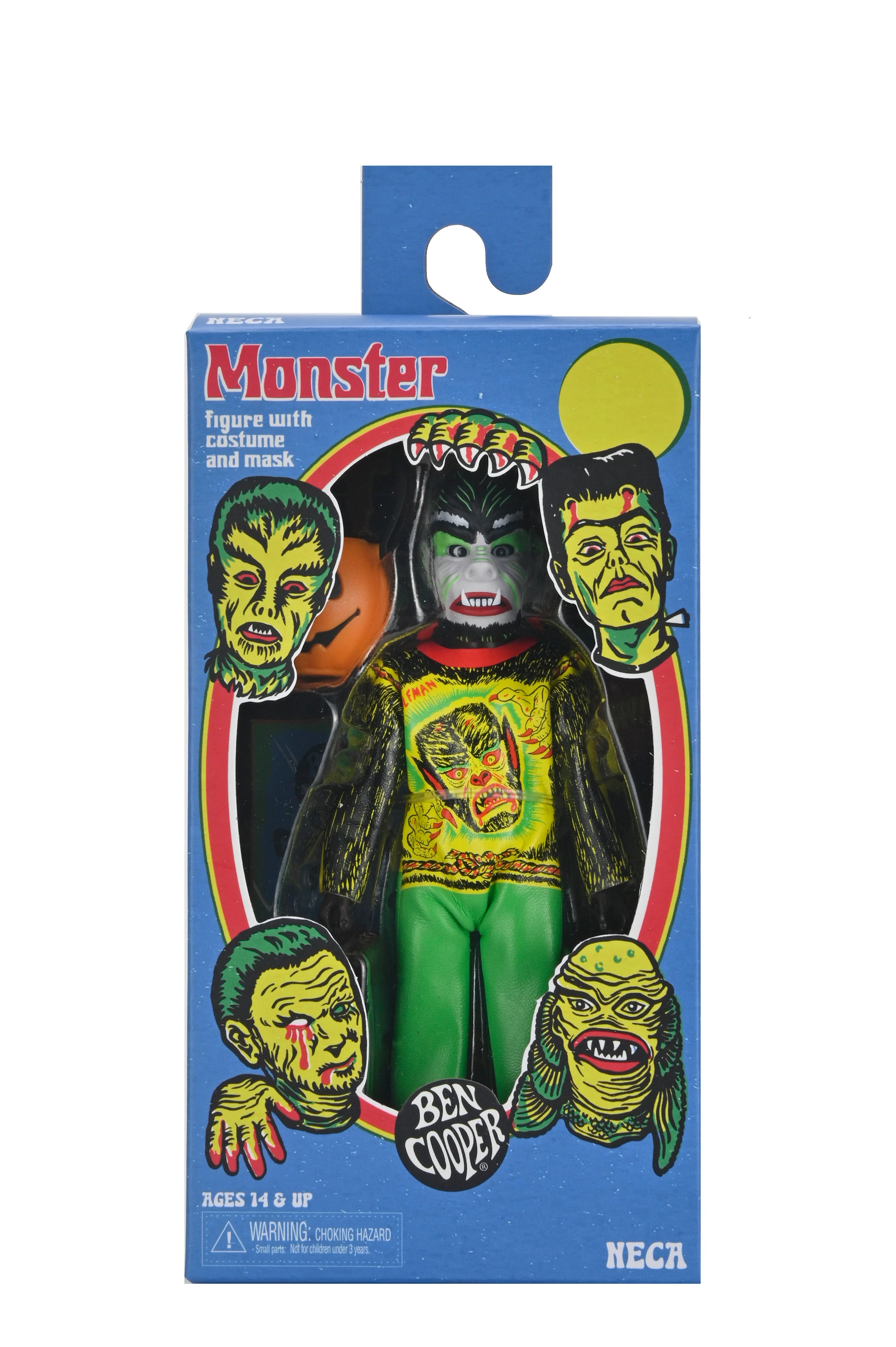 Ben Cooper Costume Kids Collection - Series 6 Costumed Action Figure Bundle (Clown, Metaluna Mutant, Spooky Monster, Visible Man, Wolfman) - Image 23
