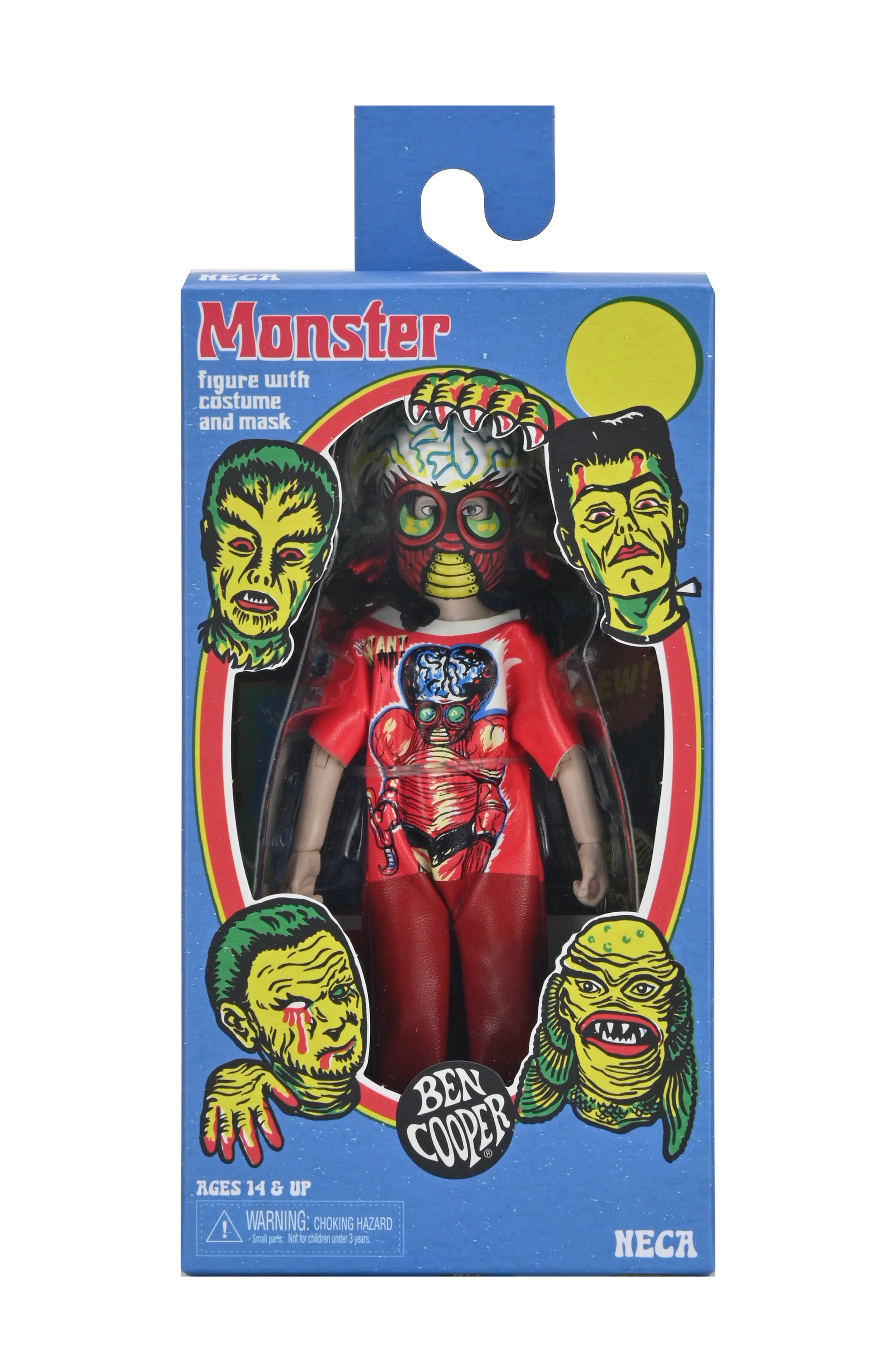 Ben Cooper Costume Kids Collection - Series 6 Costumed Action Figure Bundle (Clown, Metaluna Mutant, Spooky Monster, Visible Man, Wolfman) - Image 9