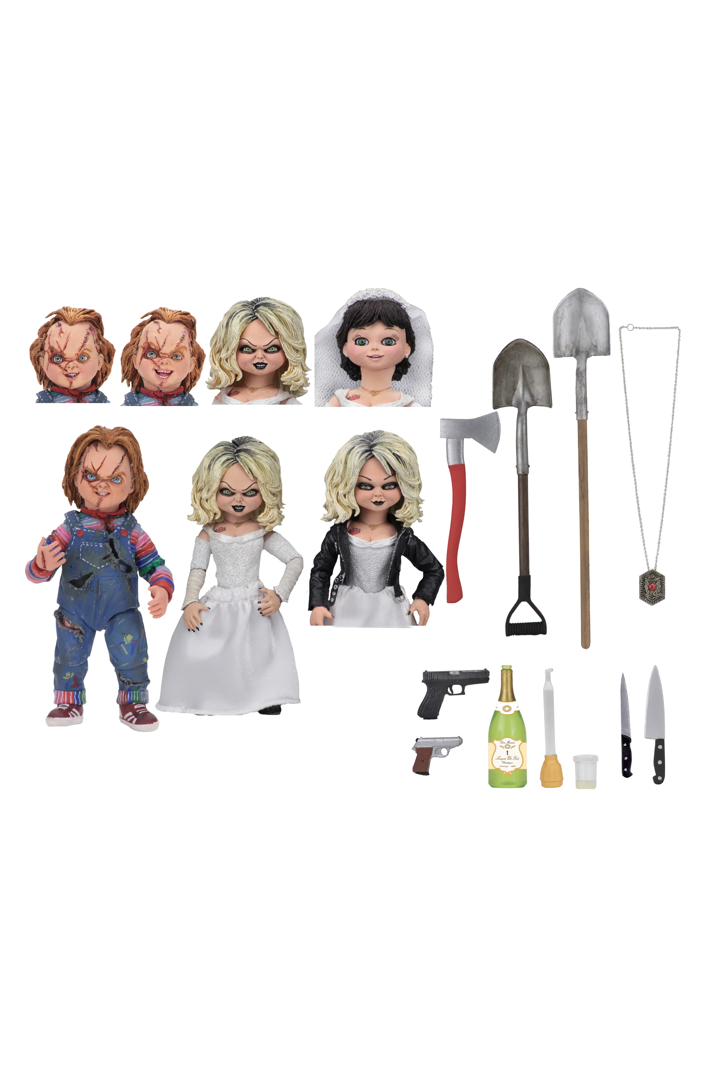 Bride of Chucky - Ultimate Chucky & Tiffany 7" Scale Action Figure (2-Pack) - Image 14