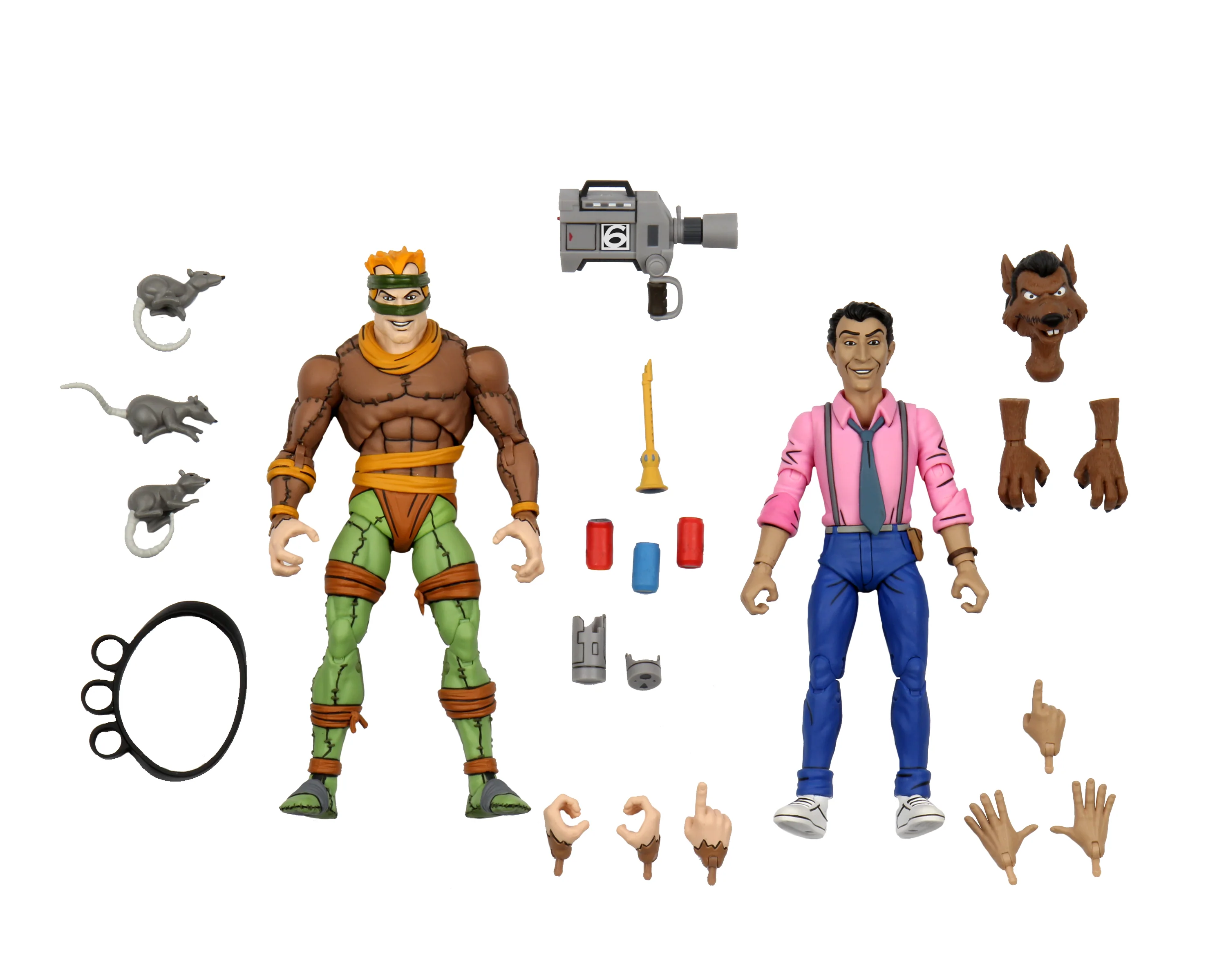 Teenage Mutant Ninja Turtles (Cartoon) – Rat King & Vernon 7” Scale Action Figure (2-Pack)