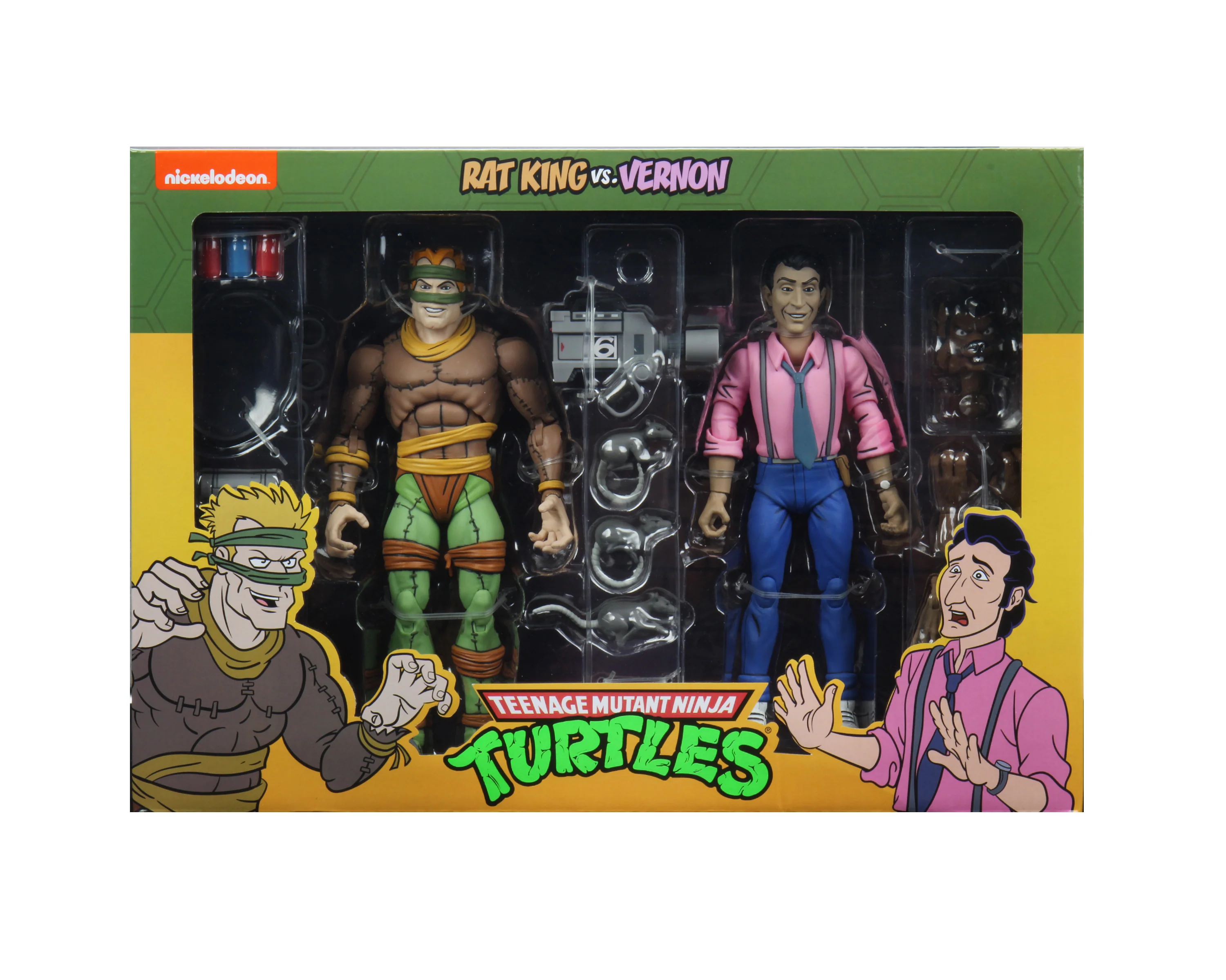Teenage Mutant Ninja Turtles (Cartoon) – Rat King & Vernon 7” Scale Action Figure (2-Pack) - Image 2