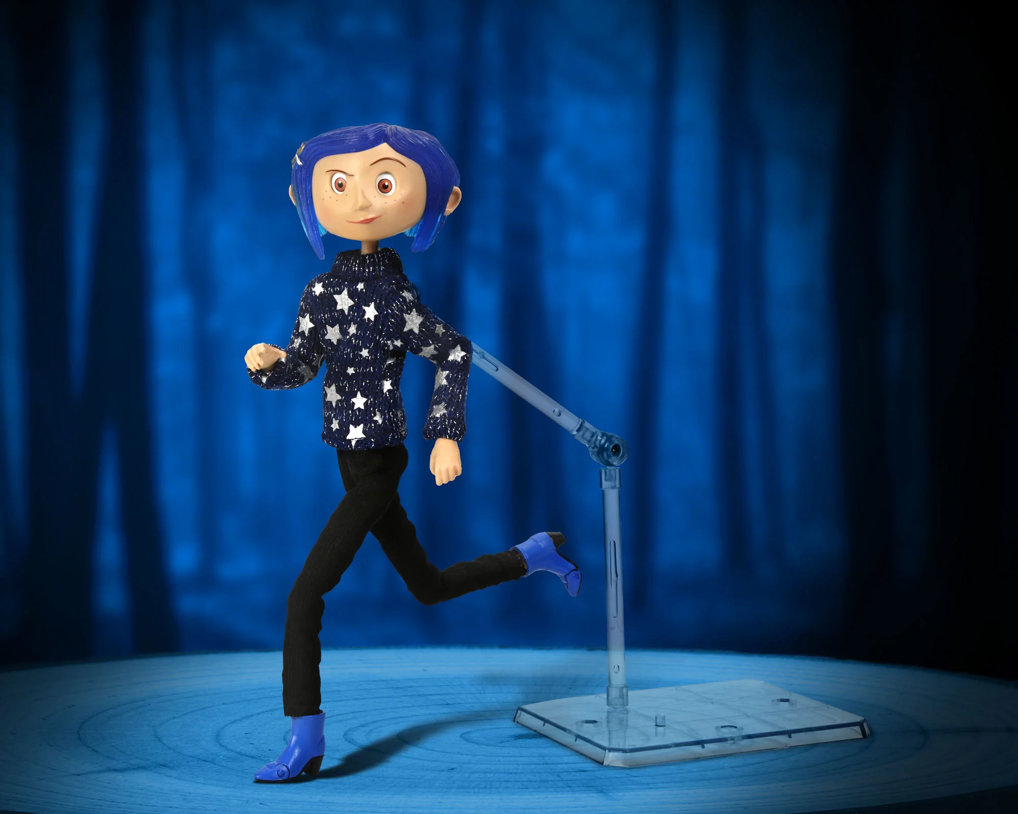 Coraline in Star Sweater 7” Articulated Figure with signed Dave McKean Lithograph
