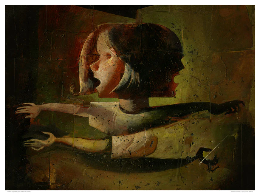 Coraline in Star Sweater 7” Articulated Figure with signed Dave McKean Lithograph - Image 3