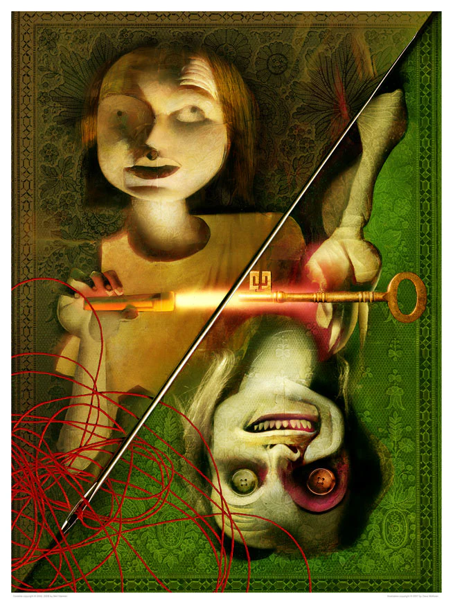 Coraline in Star Sweater 7” Articulated Figure with signed Dave McKean Lithograph - Image 4