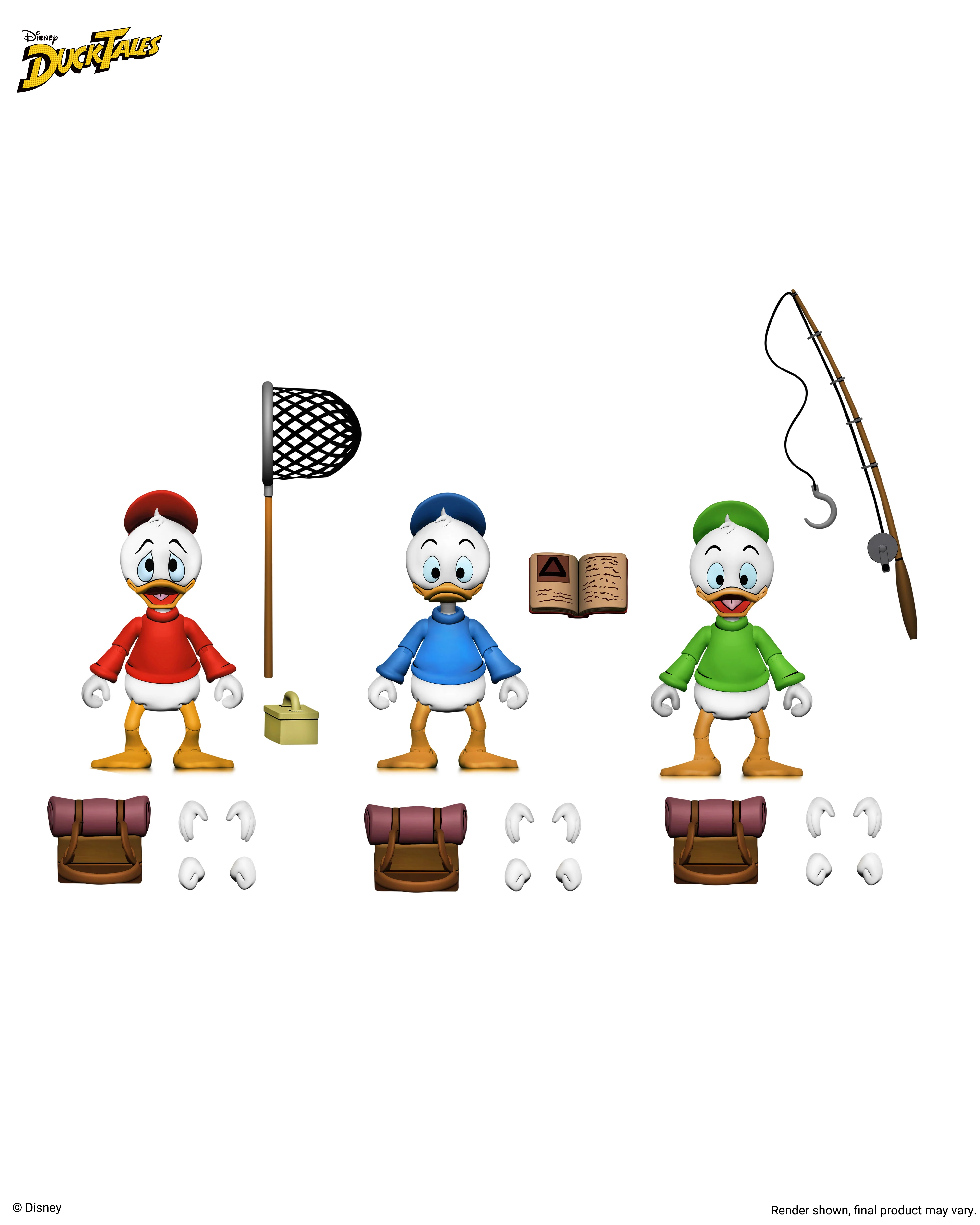 Disney’s DuckTales - Ultimate Huey, Dewey, and Louie 7” Scale Action Figure 3-Pack (PRE-ORDER)