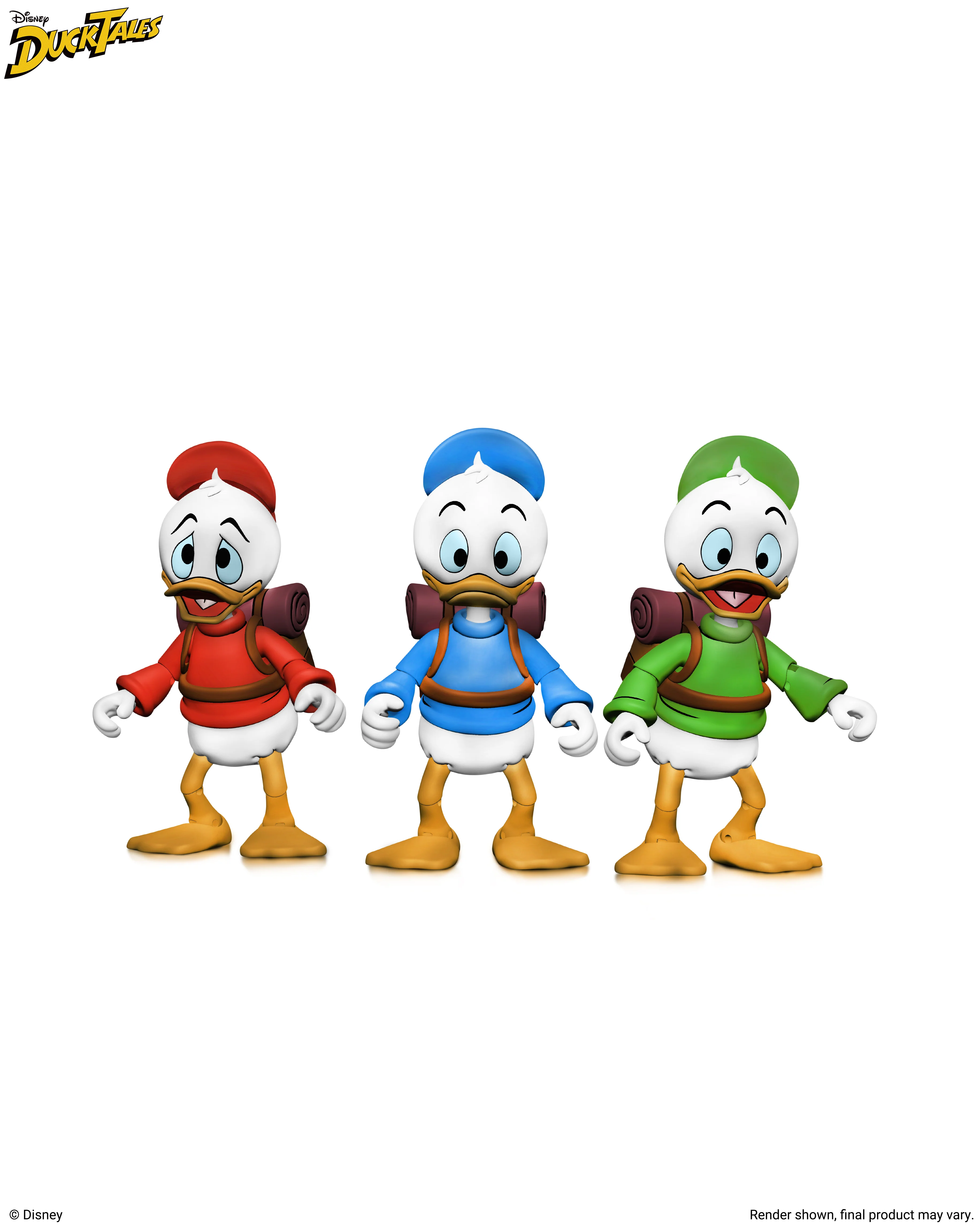 Disney’s DuckTales - Ultimate Huey, Dewey, and Louie 7” Scale Action Figure 3-Pack (PRE-ORDER) - Image 2
