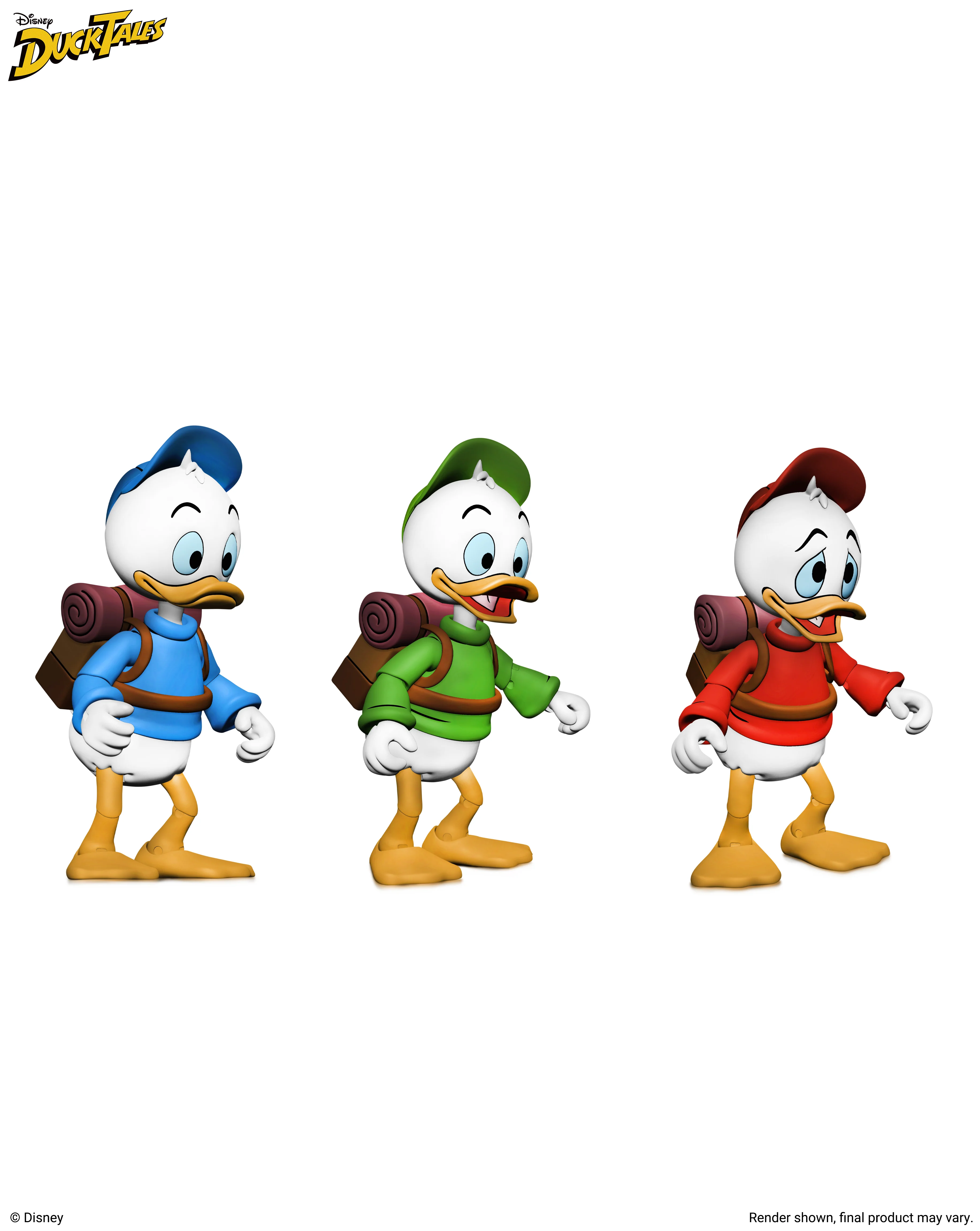 Disney’s DuckTales - Ultimate Huey, Dewey, and Louie 7” Scale Action Figure 3-Pack (PRE-ORDER) - Image 3
