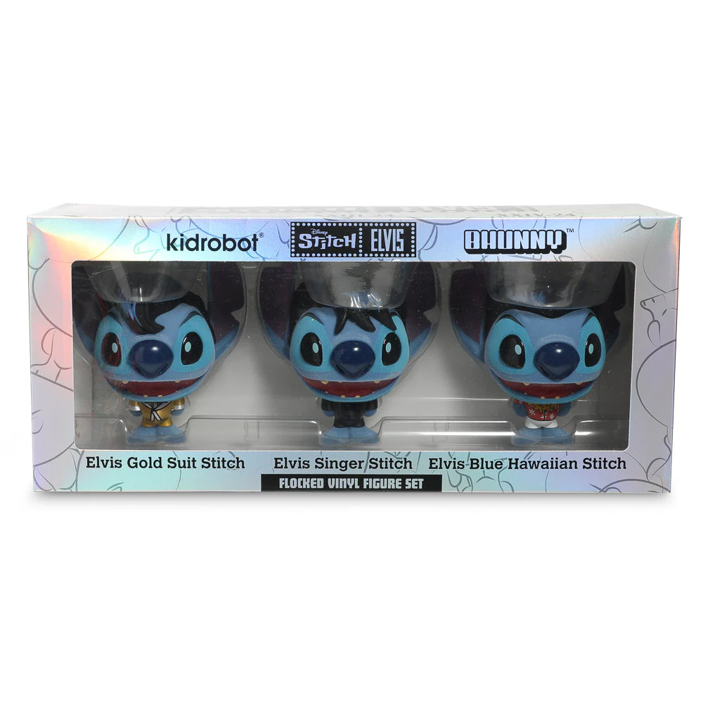 Disney Stitch - Elvis Bhunny 4” Flocked Vinyl Figure Set of 3 - Image 12