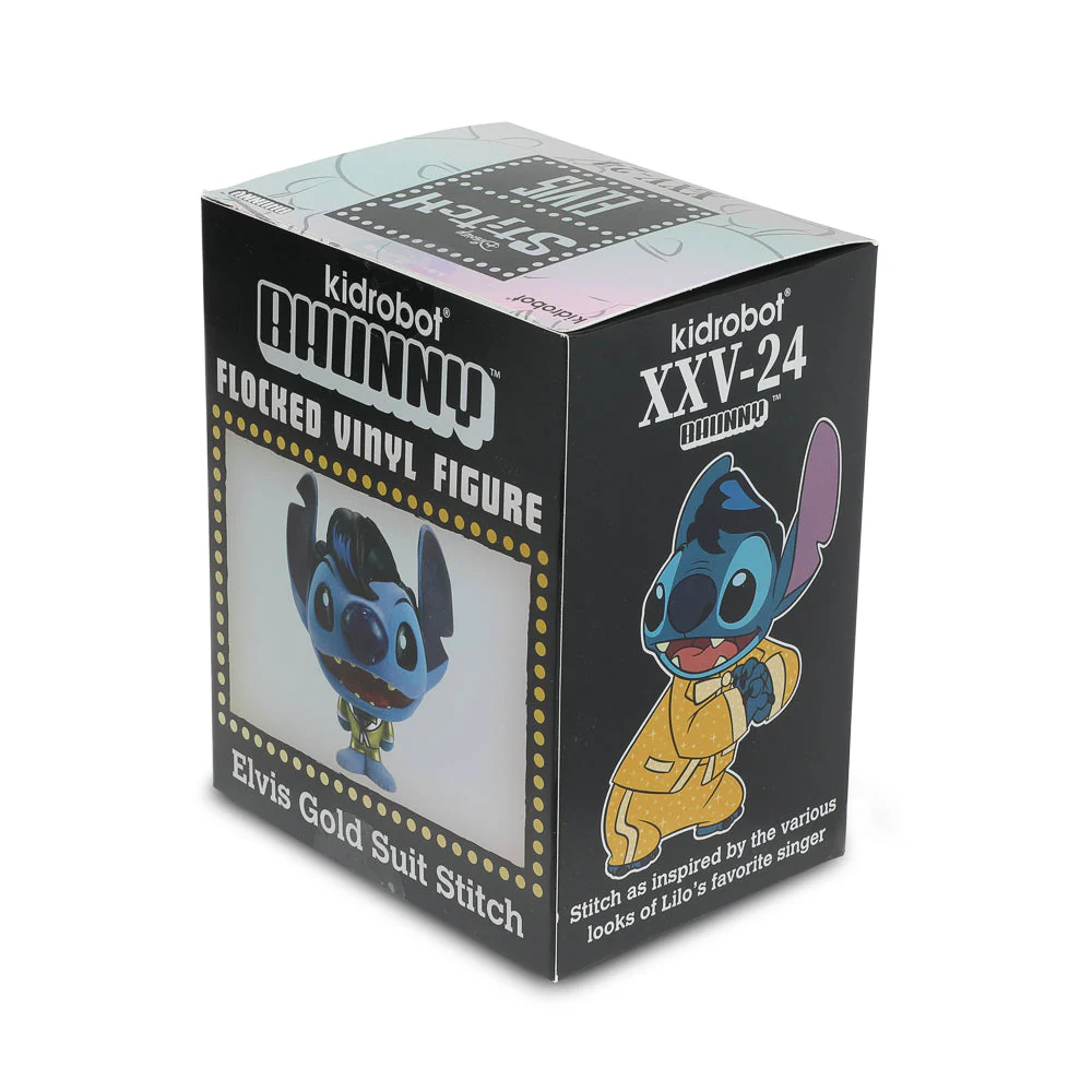 Disney Stitch - Gold Suit Elvis Bhunny 4" Flocked Vinyl Figure - Image 10