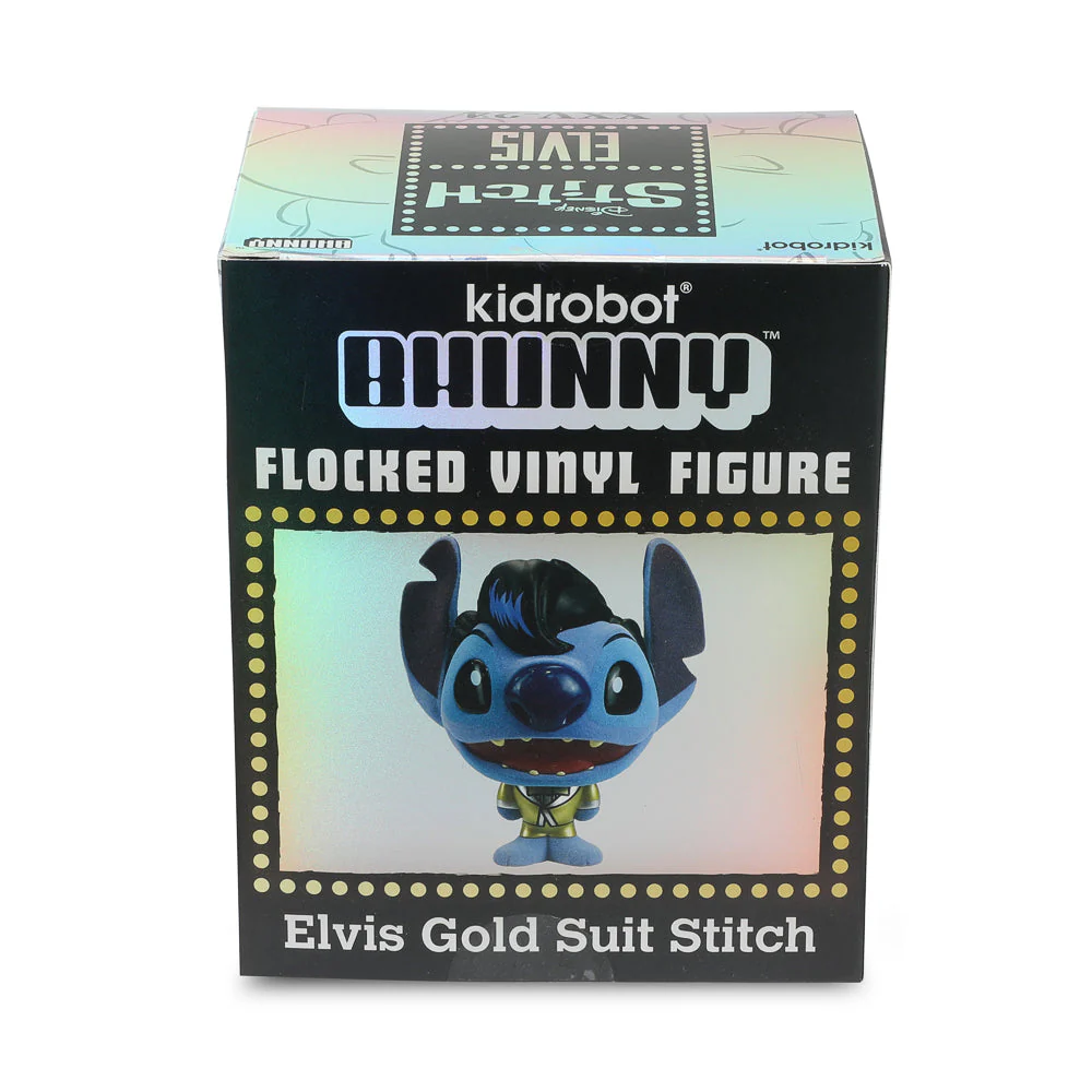 Disney Stitch - Gold Suit Elvis Bhunny 4" Flocked Vinyl Figure - Image 11