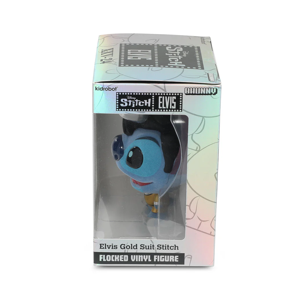 Disney Stitch - Gold Suit Elvis Bhunny 4" Flocked Vinyl Figure - Image 13