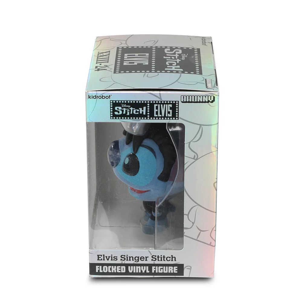 Disney Stitch - Singer Elvis Bhunny 4" Flocked Vinyl Figure - Image 13