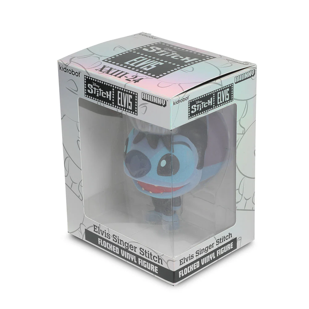 Disney Stitch - Singer Elvis Bhunny 4" Flocked Vinyl Figure - Image 14