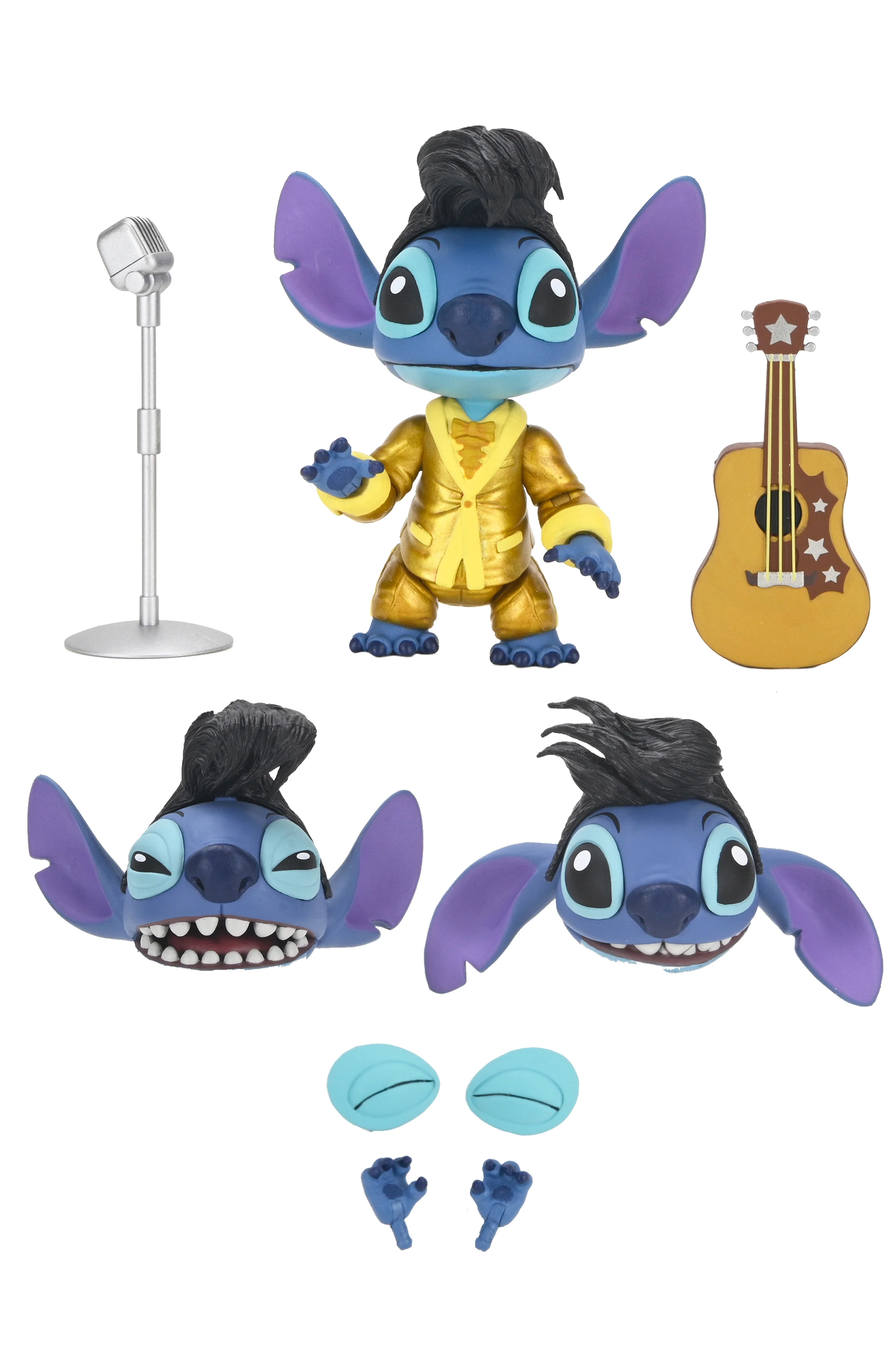 Disney Stitch - Ultimate Gold Suit Elvis 7" Scale Action Figure - Image 6