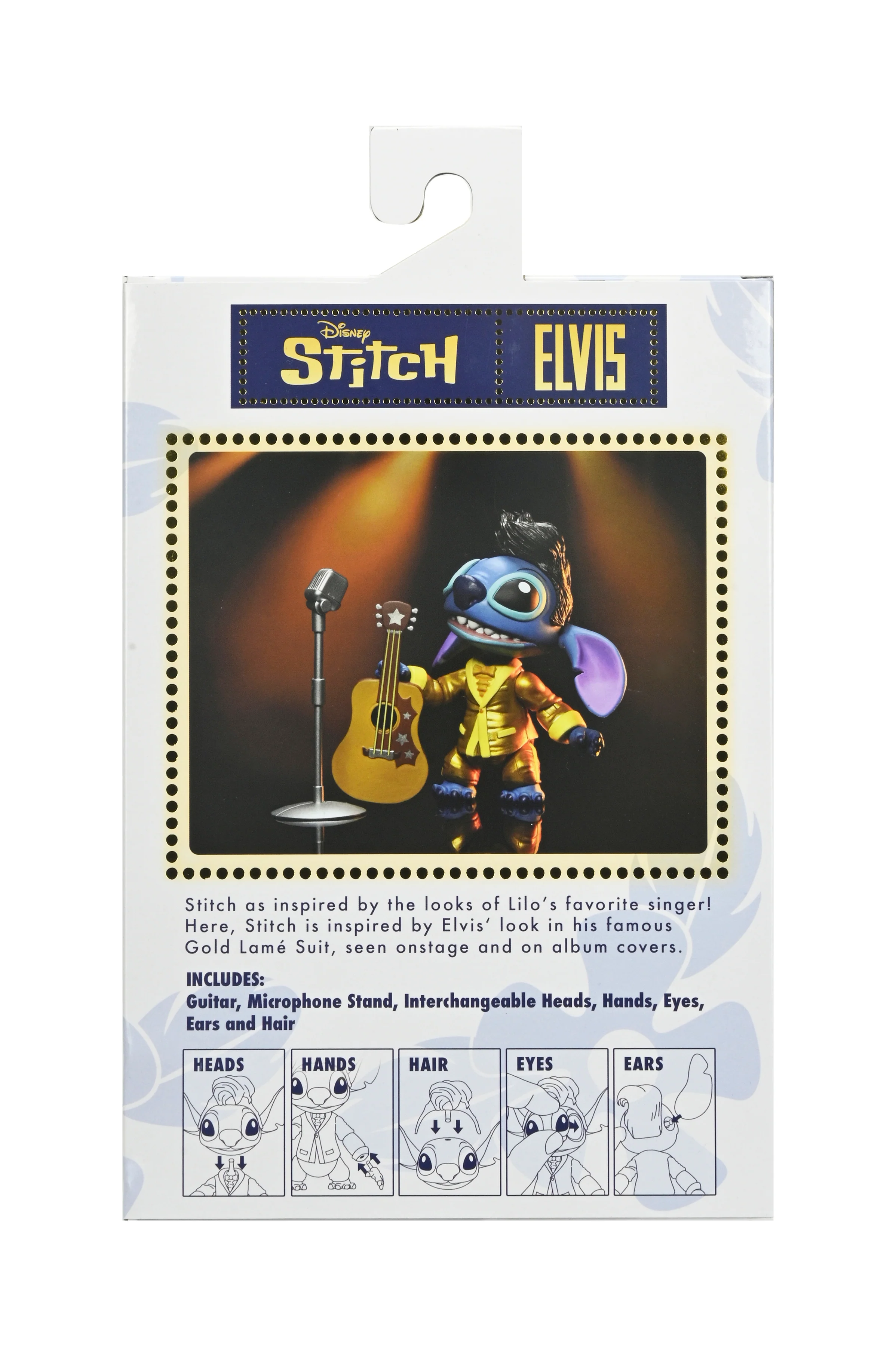 Disney Stitch - Ultimate Gold Suit Elvis 7" Scale Action Figure - Image 8