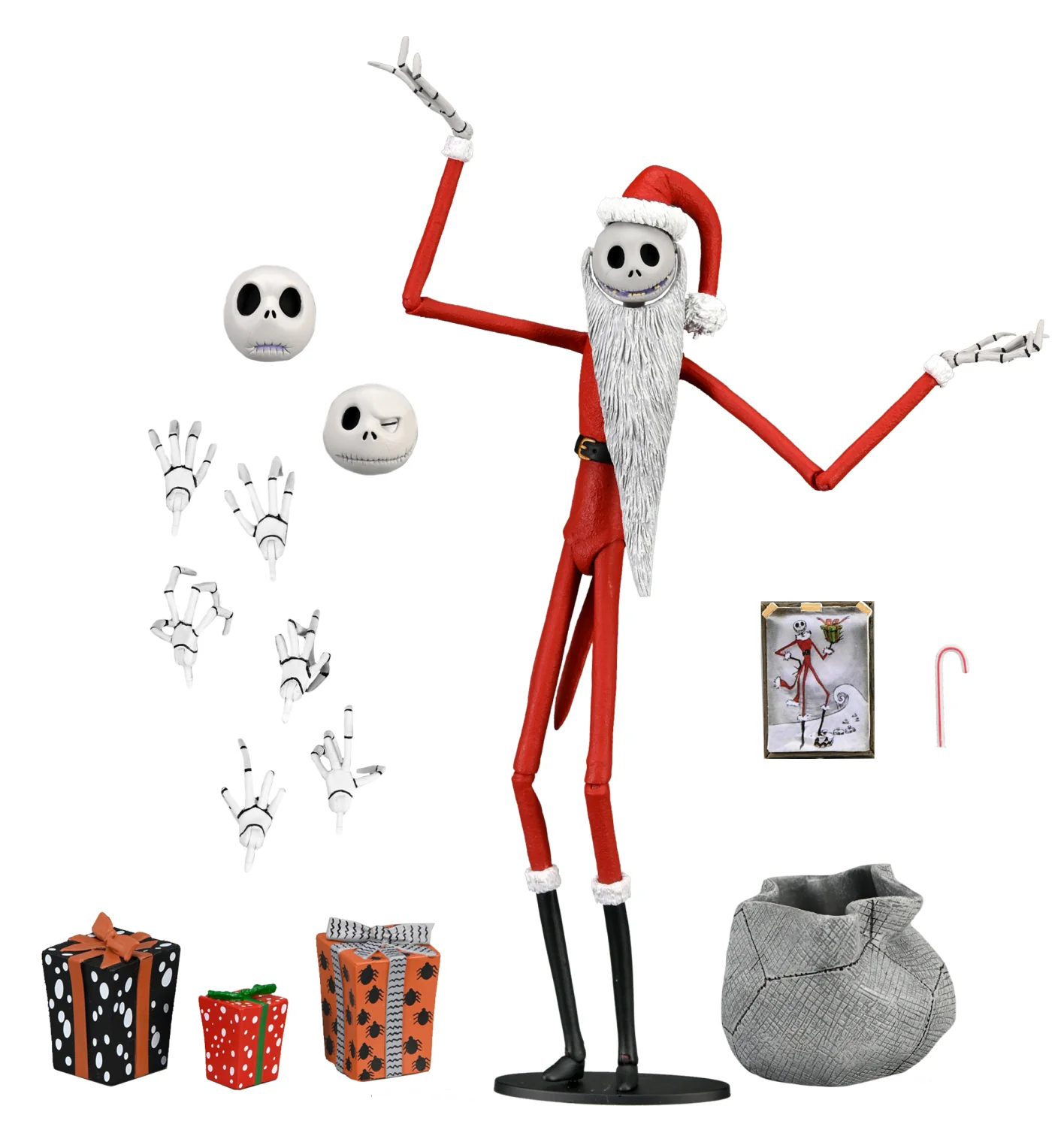 Disney Tim Burton’s The Nightmare Before Christmas - Ultimate Santa Jack 7” Scale Action Figure - Image 7