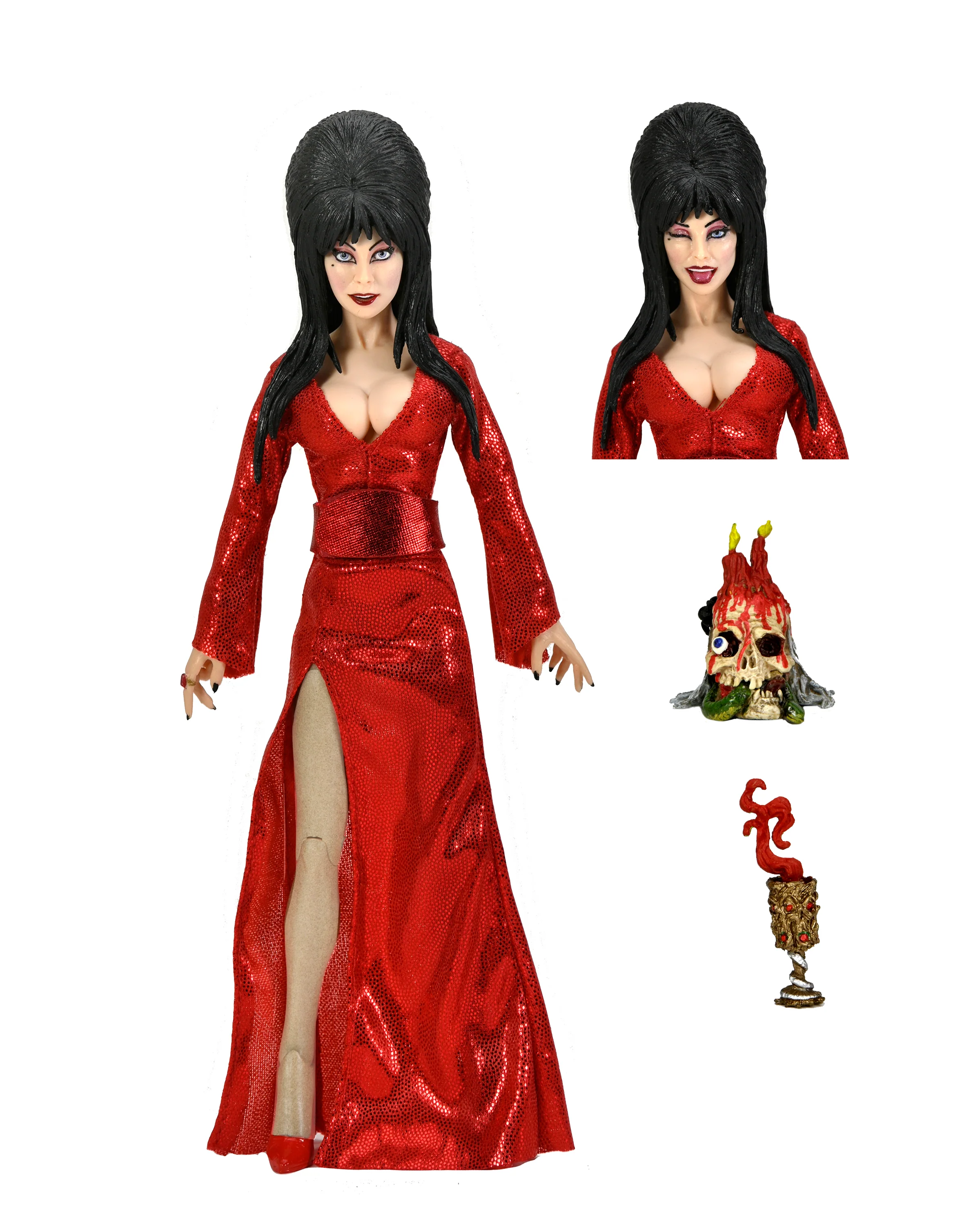Elvira – 8” Clothed Action Figure – Elvira “Red, Fright, and Boo” Clothed Figure - Image 2