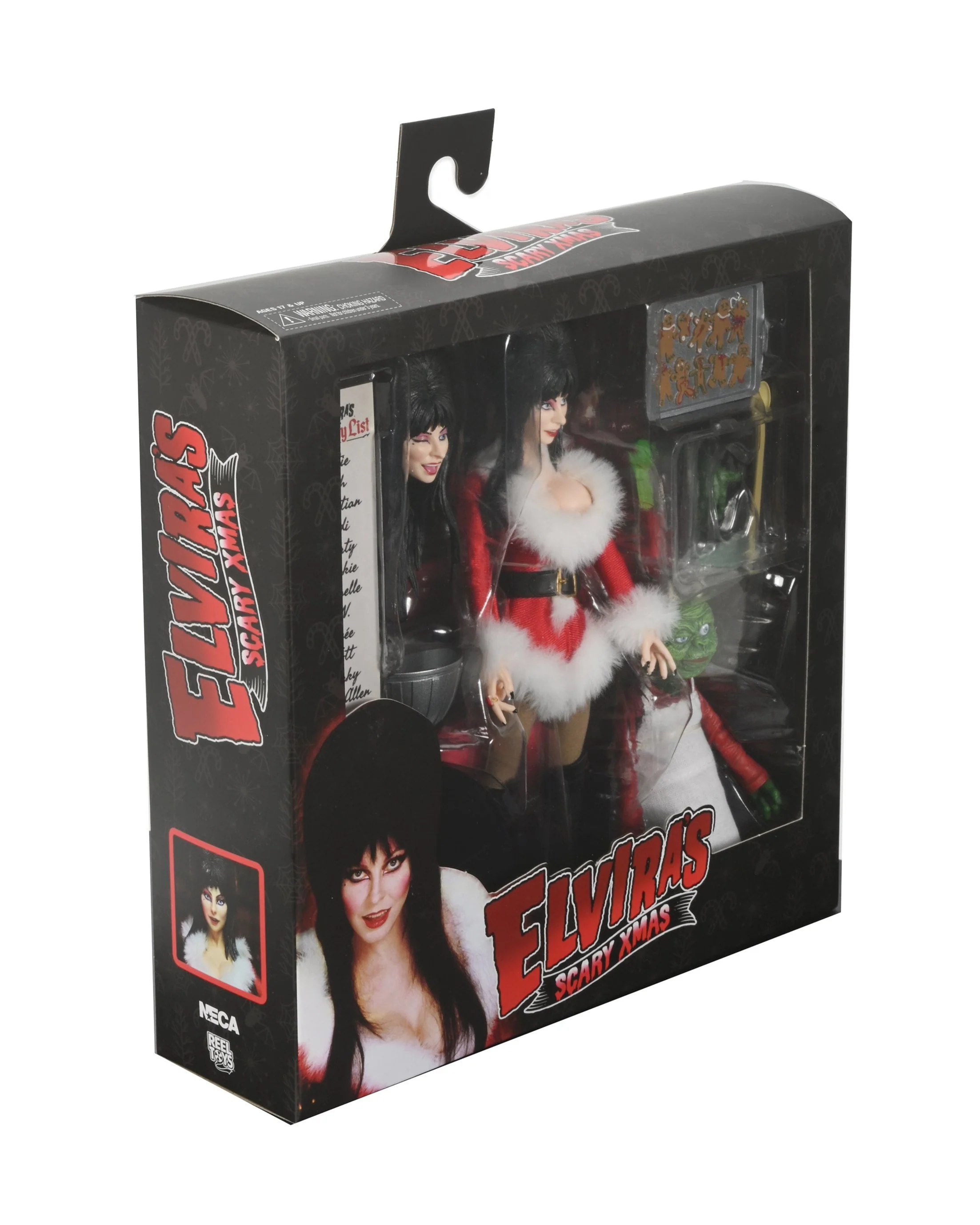 Elvira - "Scary Xmas" Elvira 8" Clothed Action Figure - Image 10