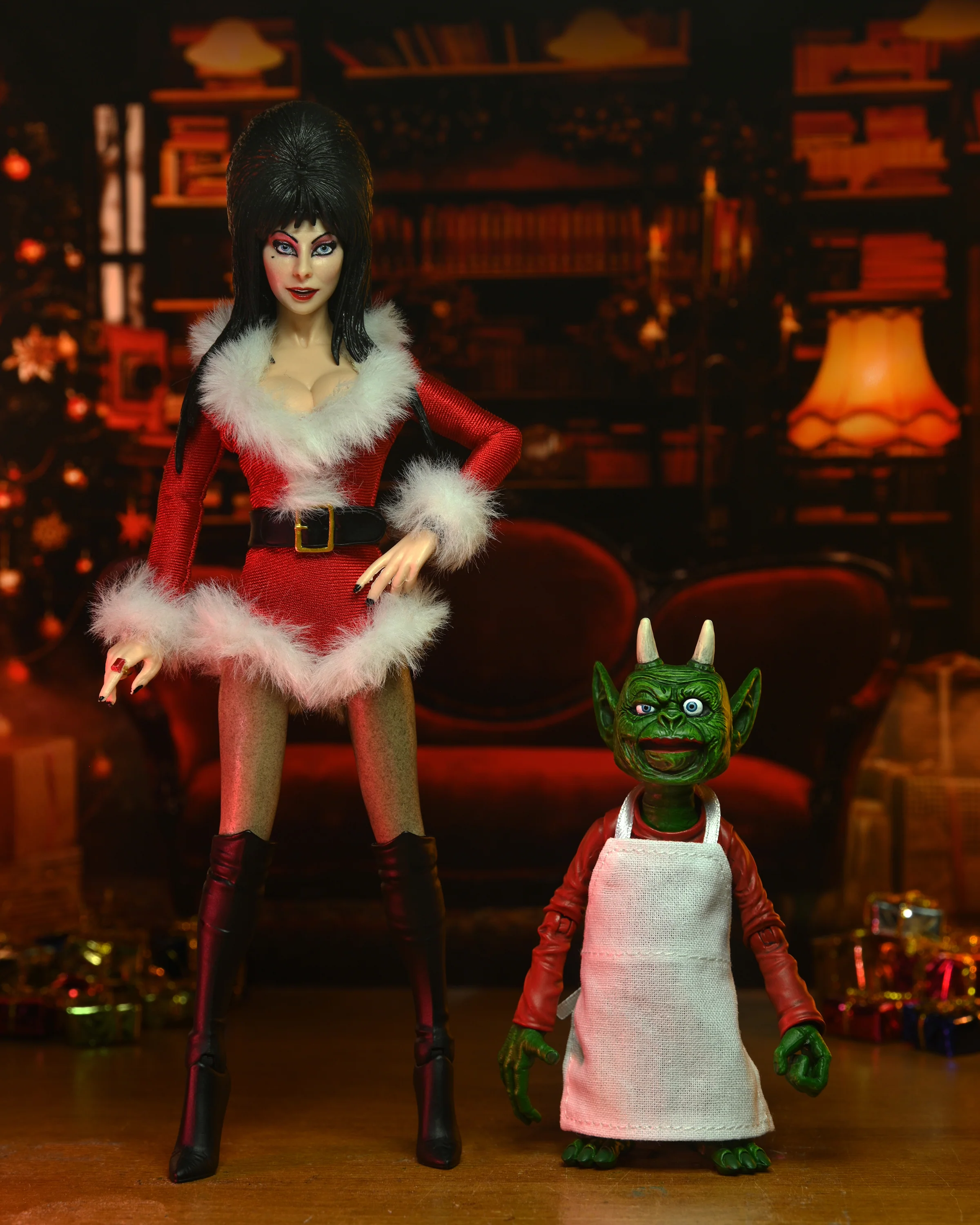 Elvira - "Scary Xmas" Elvira 8" Clothed Action Figure - Image 3