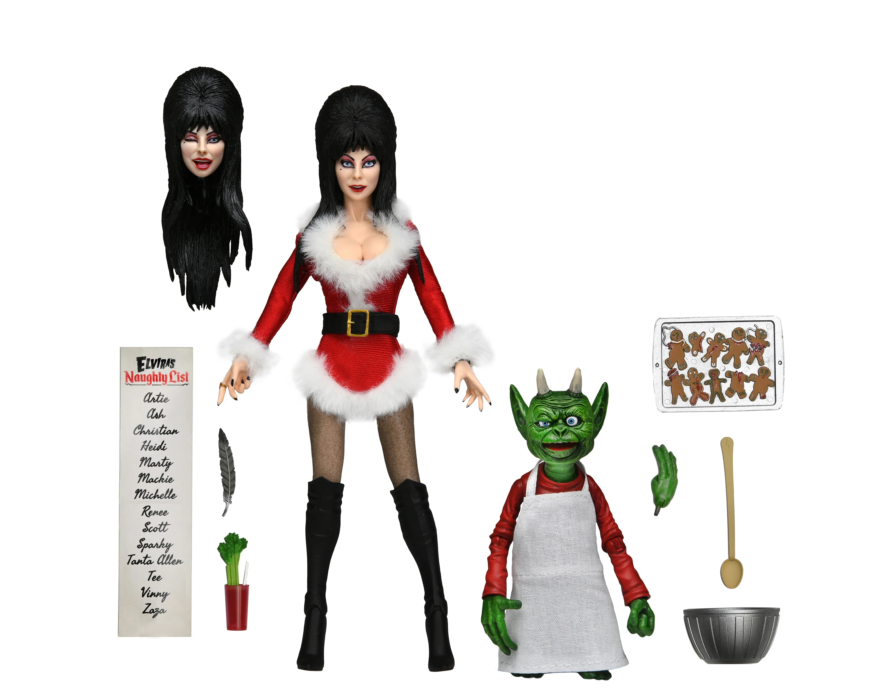 Elvira - "Scary Xmas" Elvira 8" Clothed Action Figure - Image 7