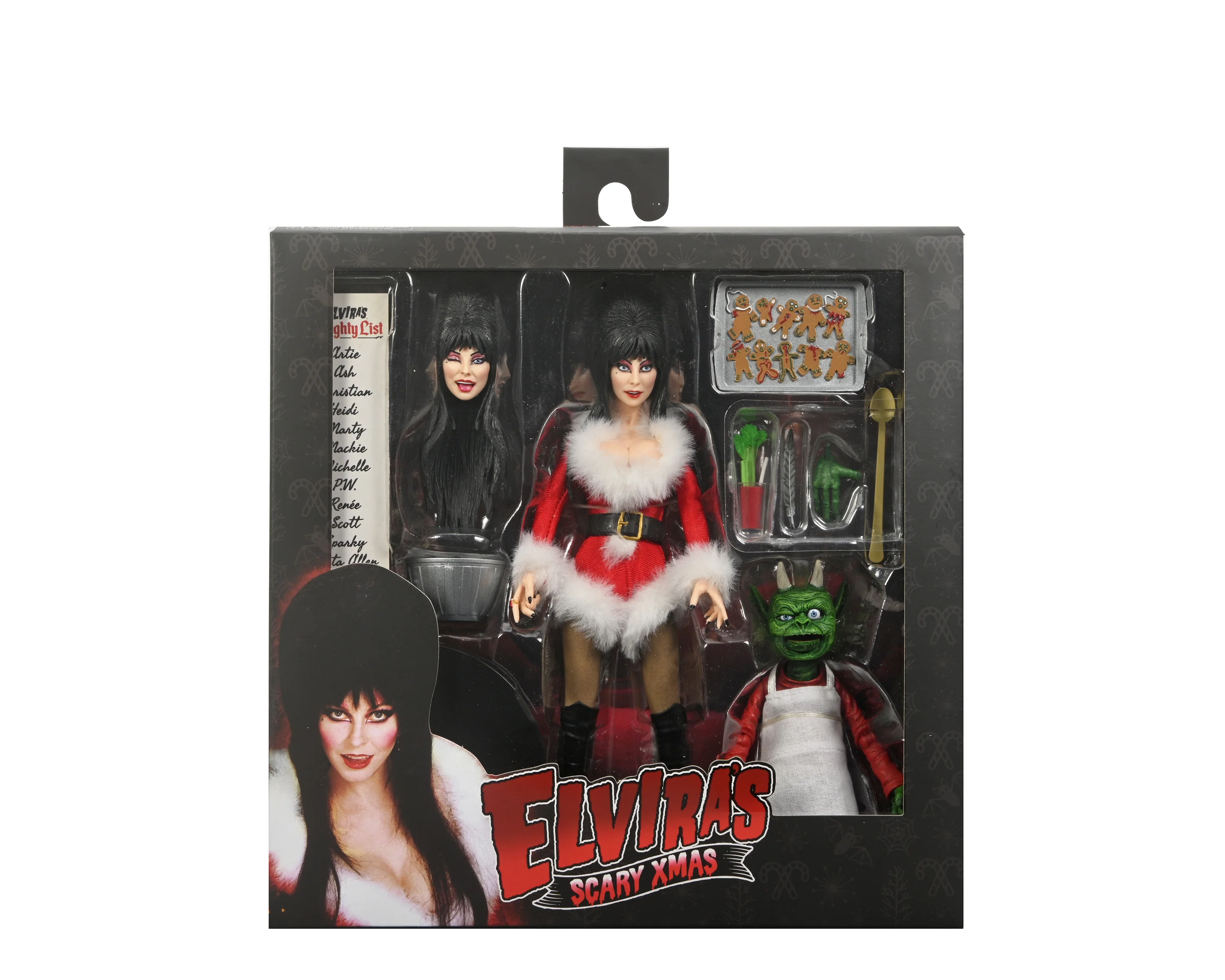 Elvira - "Scary Xmas" Elvira 8" Clothed Action Figure - Image 8