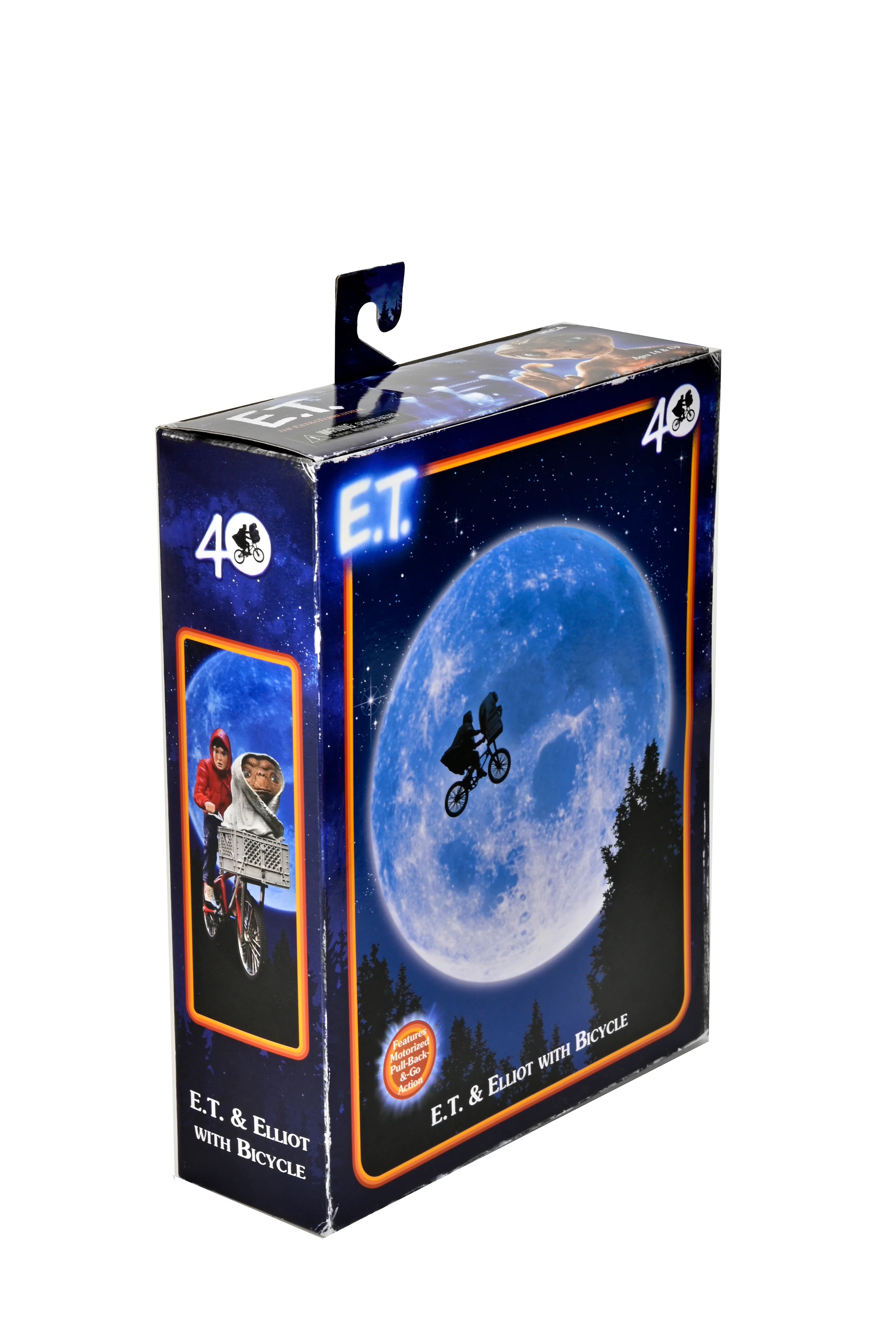 E.T. The Extra-Terrestrial - Elliott & E.T. on Bicycle (40th Anniversary) 7" Scale Action Figure - Image 3