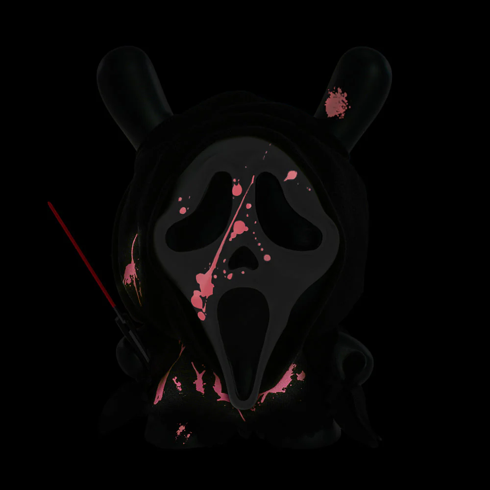 Ghost Face 8" Dunny Glow-in-the-Dark Vinyl Art Figure - Bloody Edition (PRE-ORDER) - Image 5
