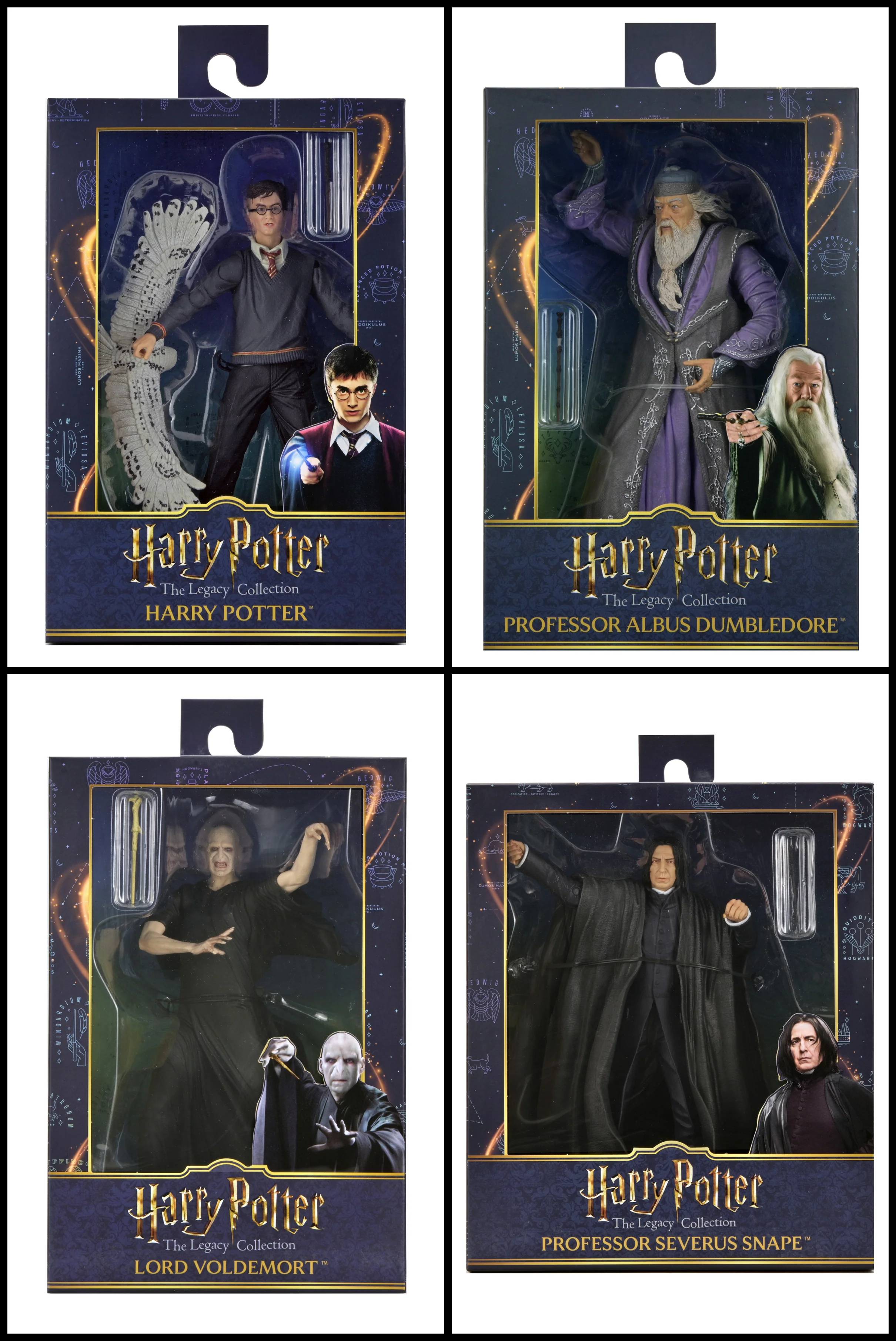 Harry Potter - Legacy Collection 7" Scale Action Figure Bundle (Harry Potter, Albus Dumbledore, Severus Snape & Voldemort) - Image 2