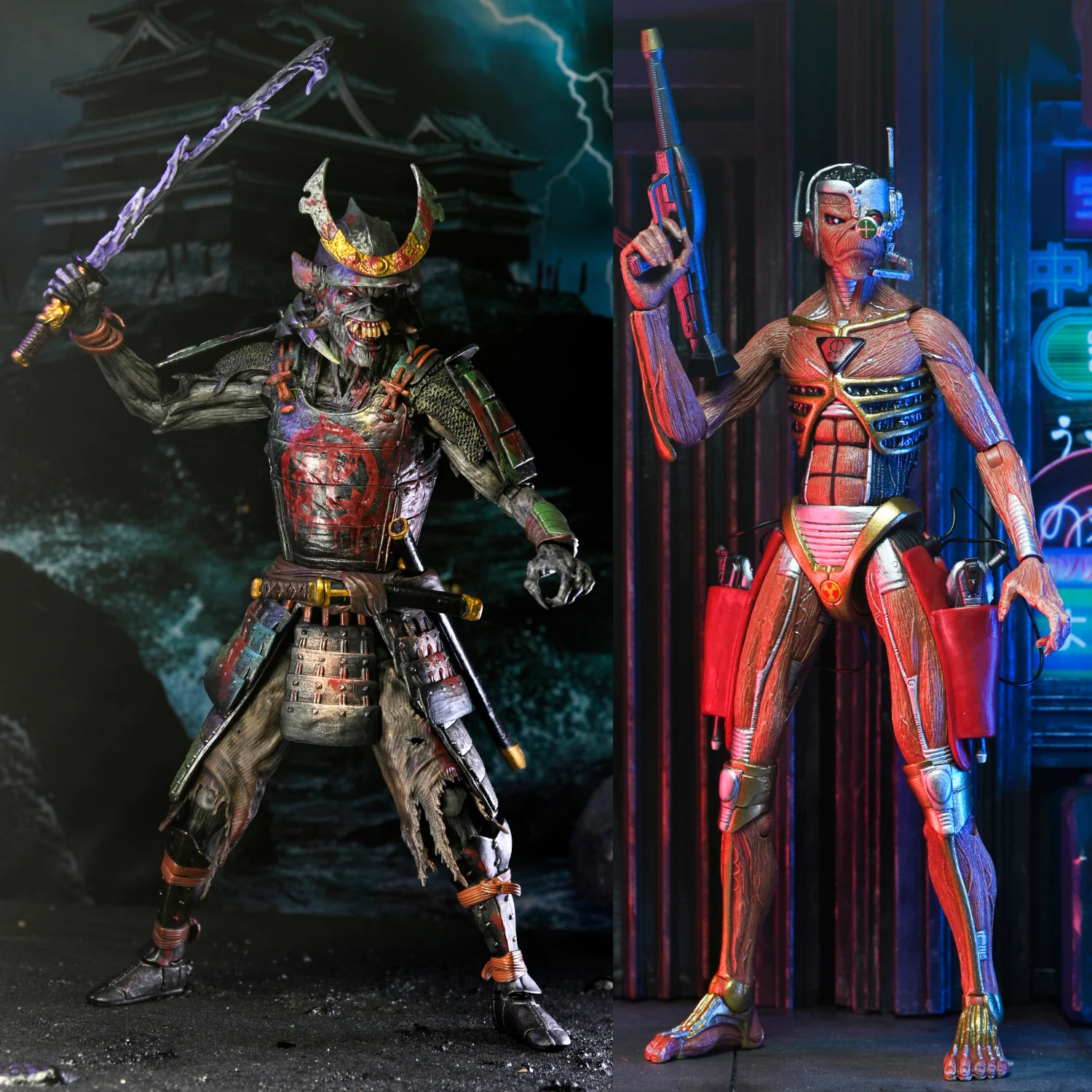 Iron Maiden - Future Past World Tour Ultimate Senjutsu Eddie and Somewhere in Time Eddie 7" Scale Action Figure 2-Pack