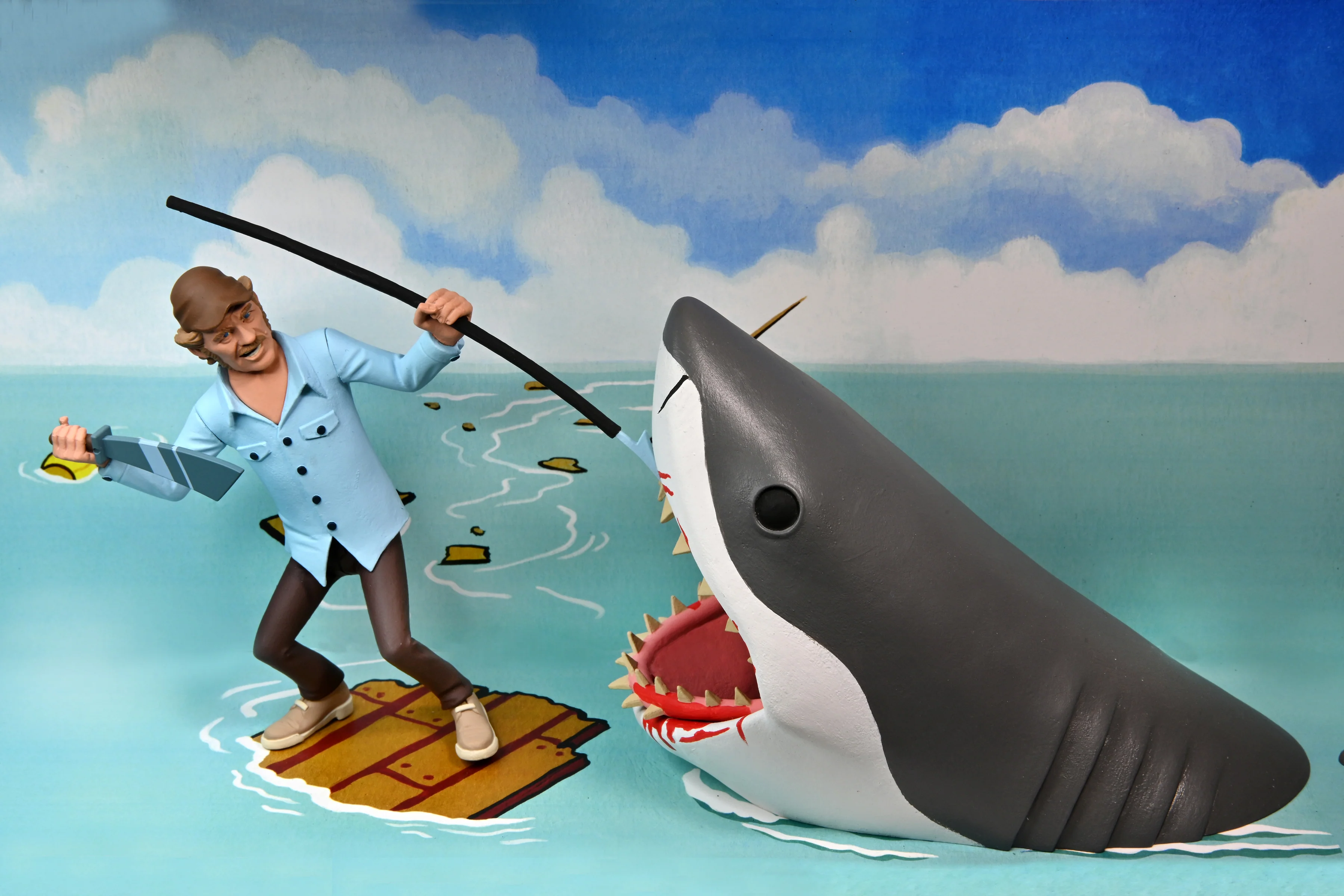 Jaws - Toony Terrors Quint and Shark 6" Scale Action Figures (2-Pack) - Image 2