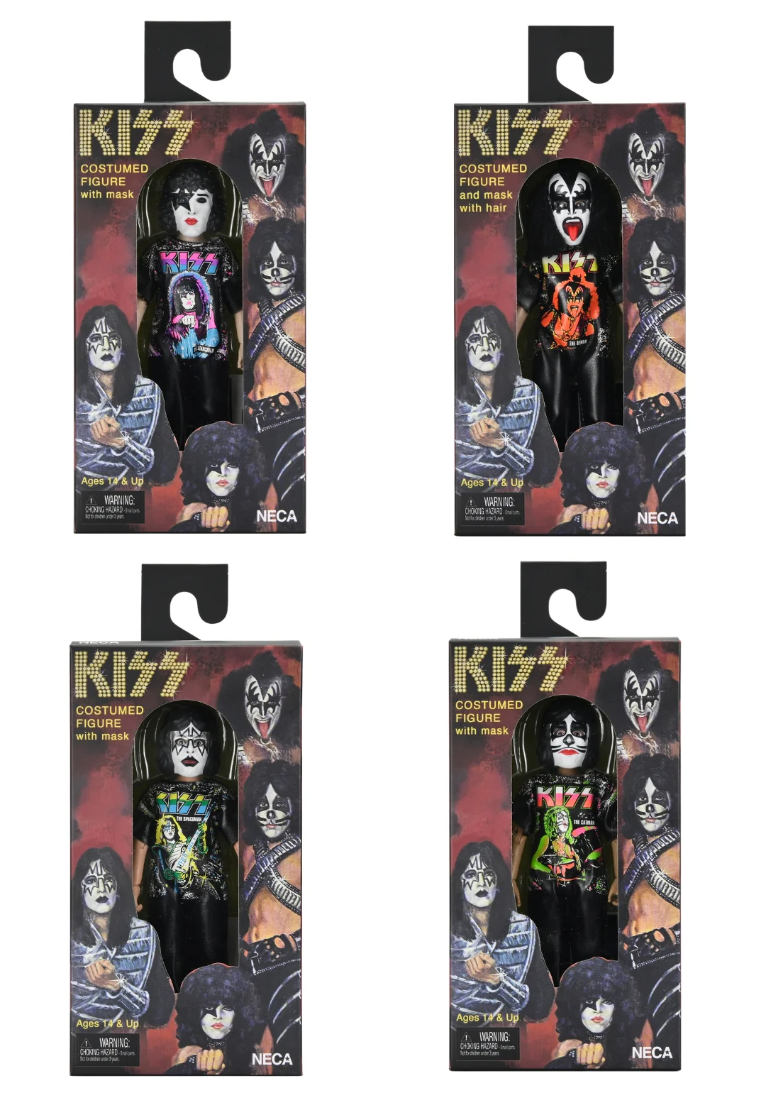 KISS x Ben Cooper Costume Kids Collection - Series 12 Costumed Action Figure Bundle (The Starchild, The Demon, The Spaceman & The Catman) - Image 27