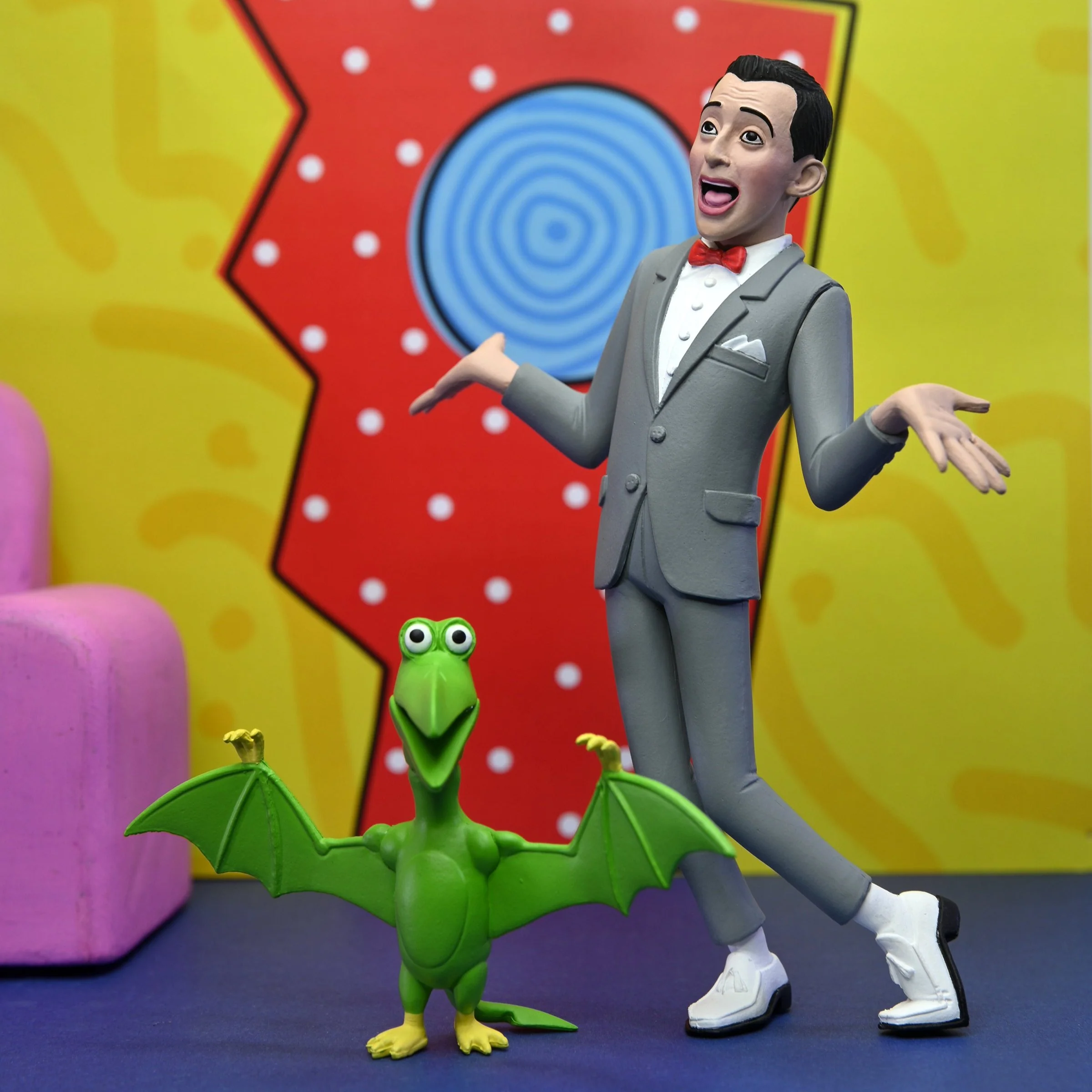 Pee-wee’s Playhouse - Pee-wee and Pterri 6” Scale Action Figure - Image 2