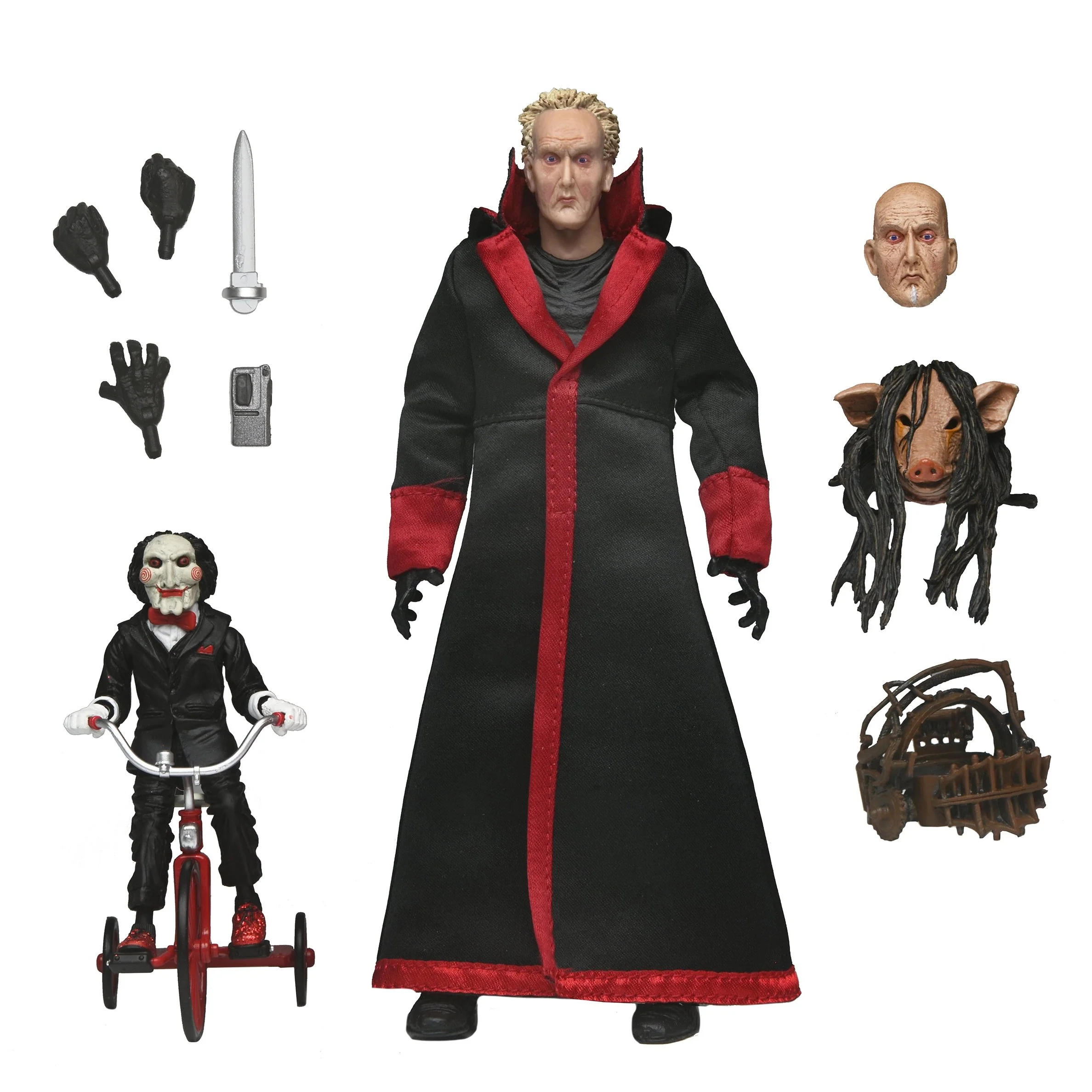 SAW (Franchise) - Ultimate Jigsaw Killer 7” Scale Action Figure (Black Robe) - Image 3