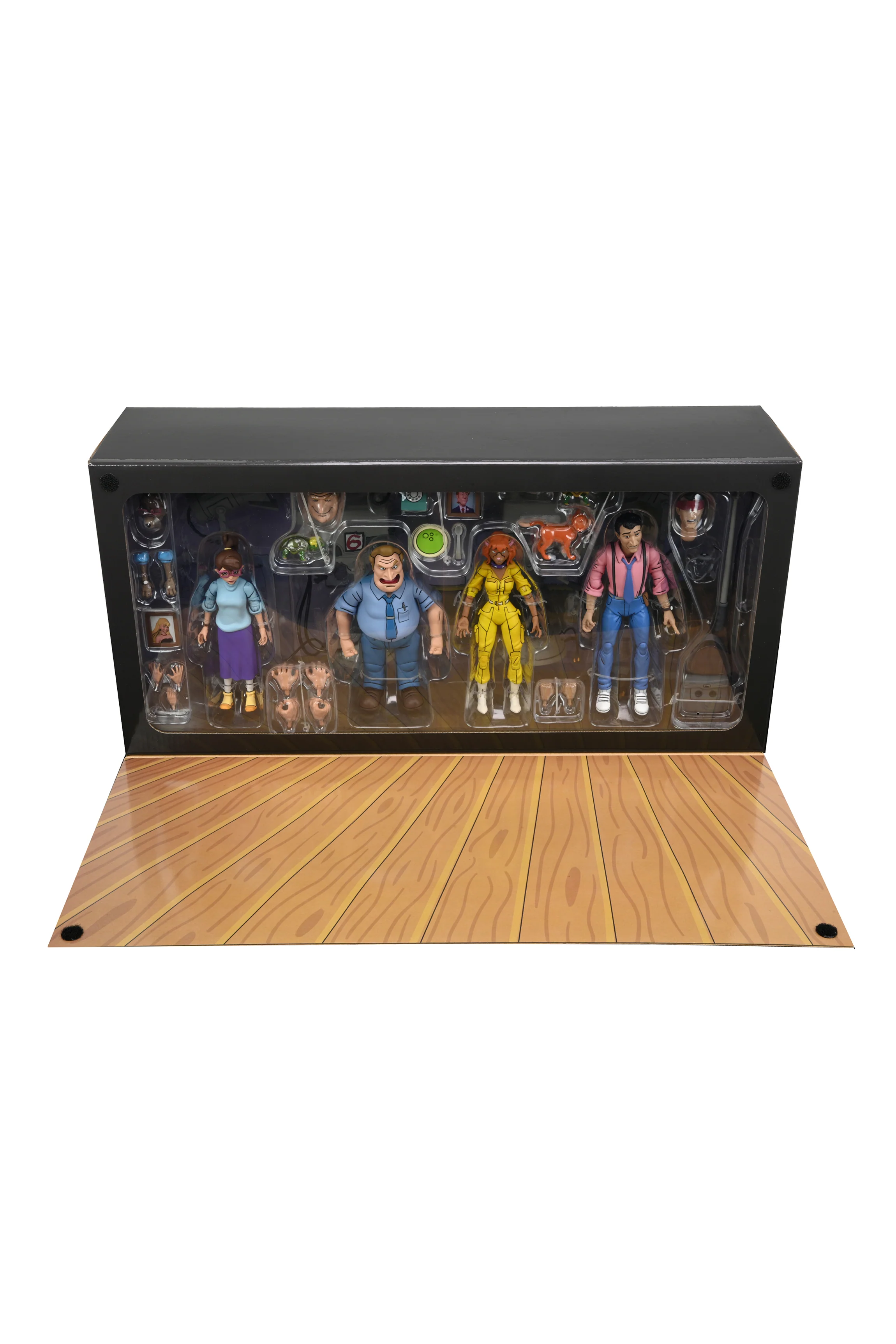 Teenage Mutant Ninja Turtles (1987 Cartoon) - Channel 6 Newsroom 7” Scale Action Figure 4-Pack - Image 23