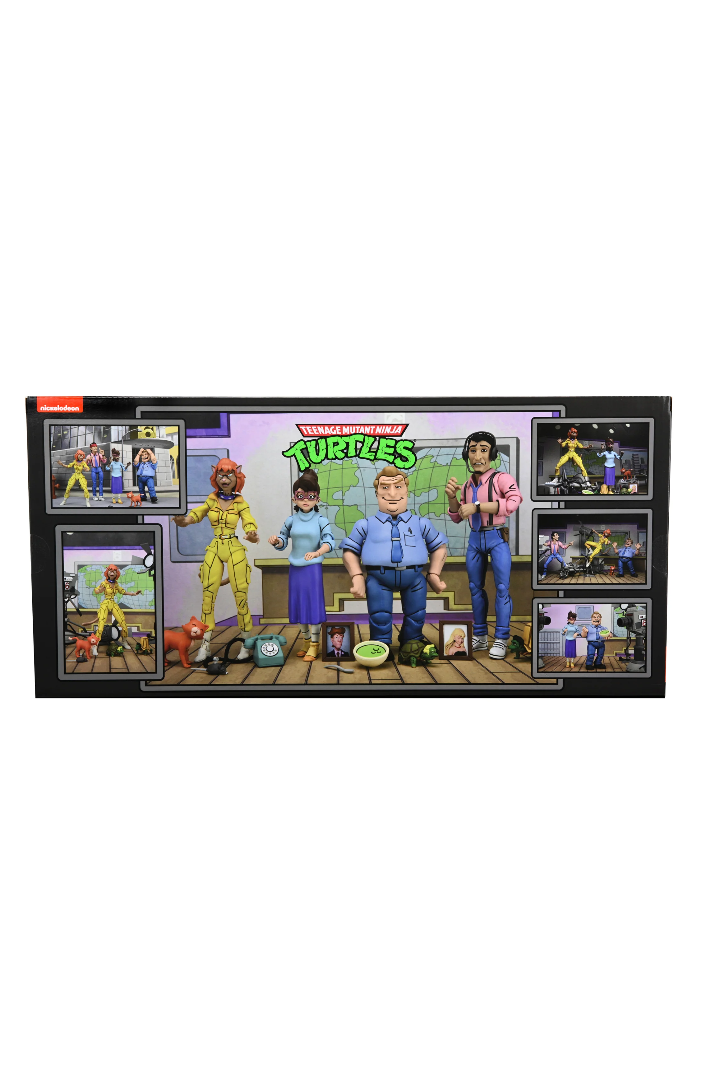 Teenage Mutant Ninja Turtles (1987 Cartoon) - Channel 6 Newsroom 7” Scale Action Figure 4-Pack - Image 27