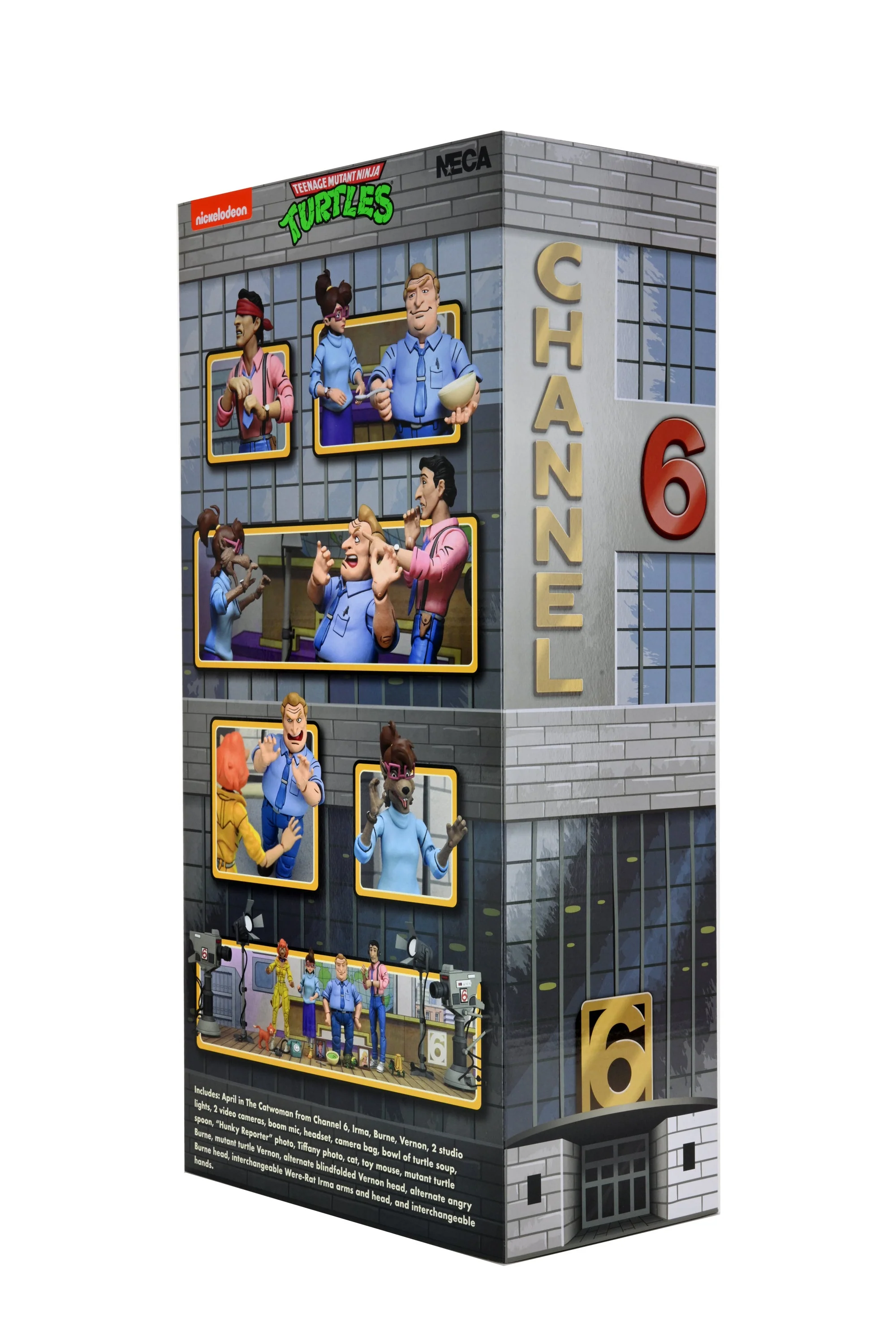 Teenage Mutant Ninja Turtles (1987 Cartoon) - Channel 6 Newsroom 7” Scale Action Figure 4-Pack - Image 35