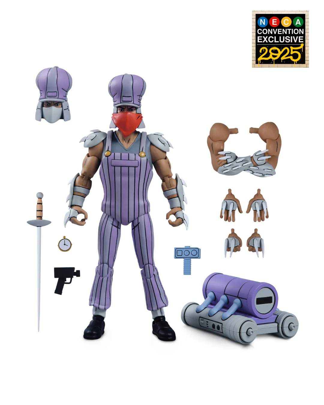 Teenage Mutant Ninja Turtles (1987 Cartoon) - Ultimate Train Track Takedown Shredder 7” Scale Action Figure (2025 CON EXCLUSIVE) - Image 12