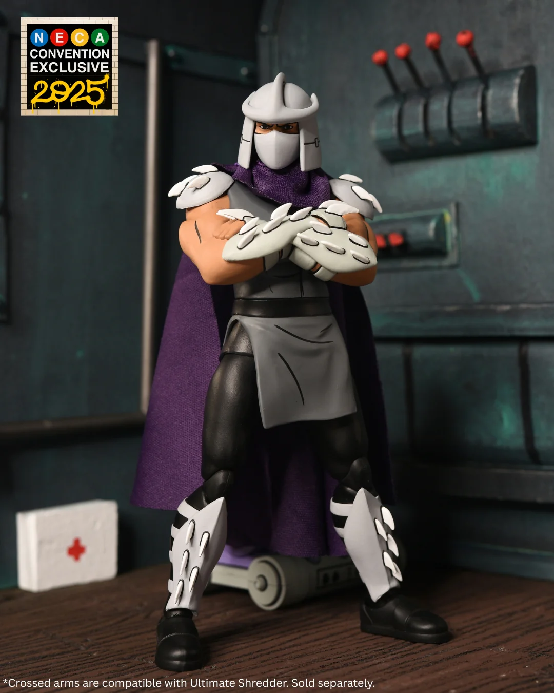 Teenage Mutant Ninja Turtles (1987 Cartoon) - Ultimate Train Track Takedown Shredder 7” Scale Action Figure (2025 CON EXCLUSIVE) - Image 6