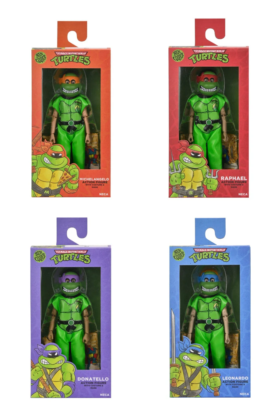 Teenage Mutant Ninja Turtles (1987 Cartoon) x Ben Cooper Costume Kids Collection Series 11 Bundle (Donatello, Leonard, Michelangelo, Raphael, Bebop, Rocksteady & Shredder) - Image 3