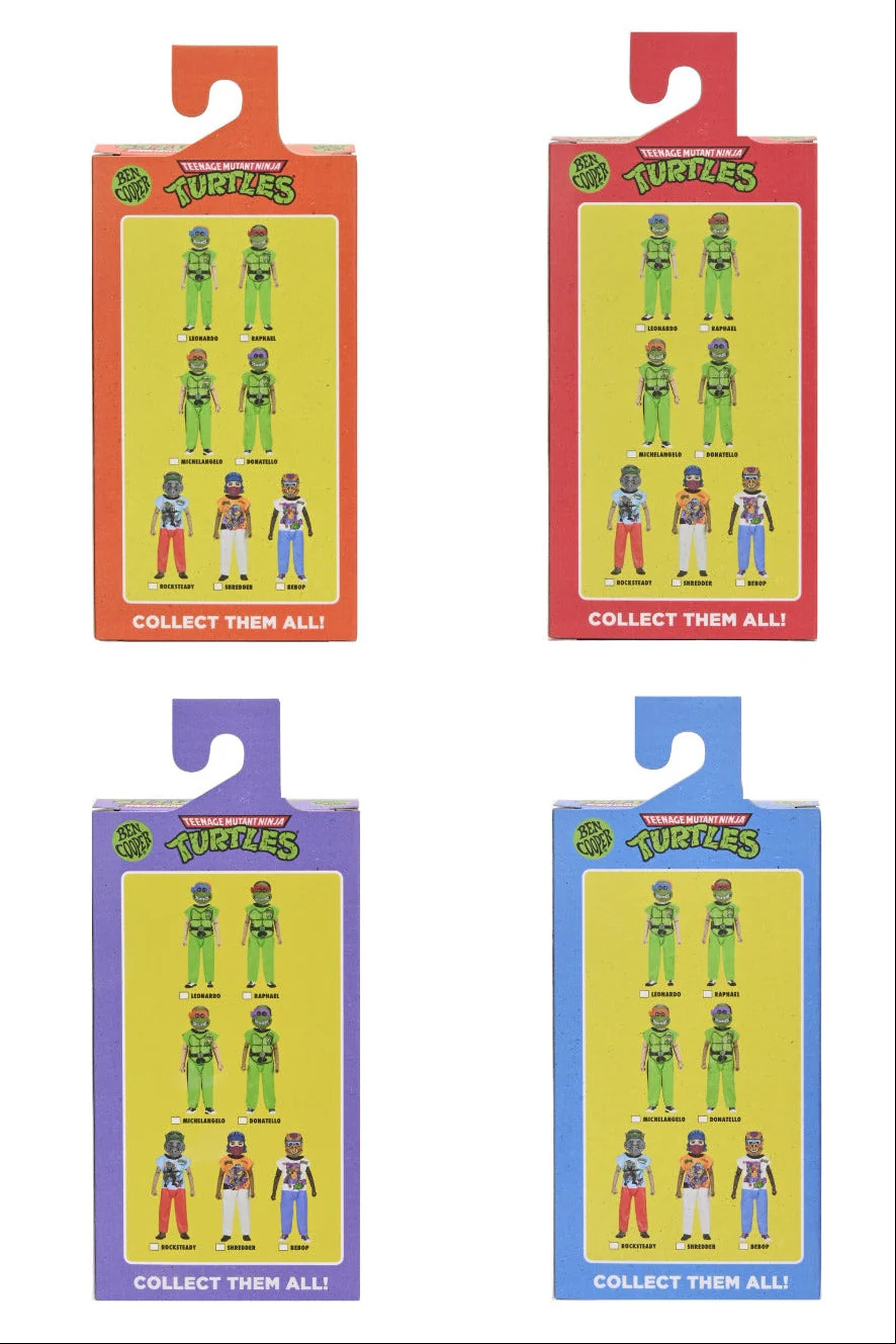 Teenage Mutant Ninja Turtles (1987 Cartoon) x Ben Cooper Costume Kids Collection Series 11 Bundle (Donatello, Leonard, Michelangelo, Raphael, Bebop, Rocksteady & Shredder) - Image 4