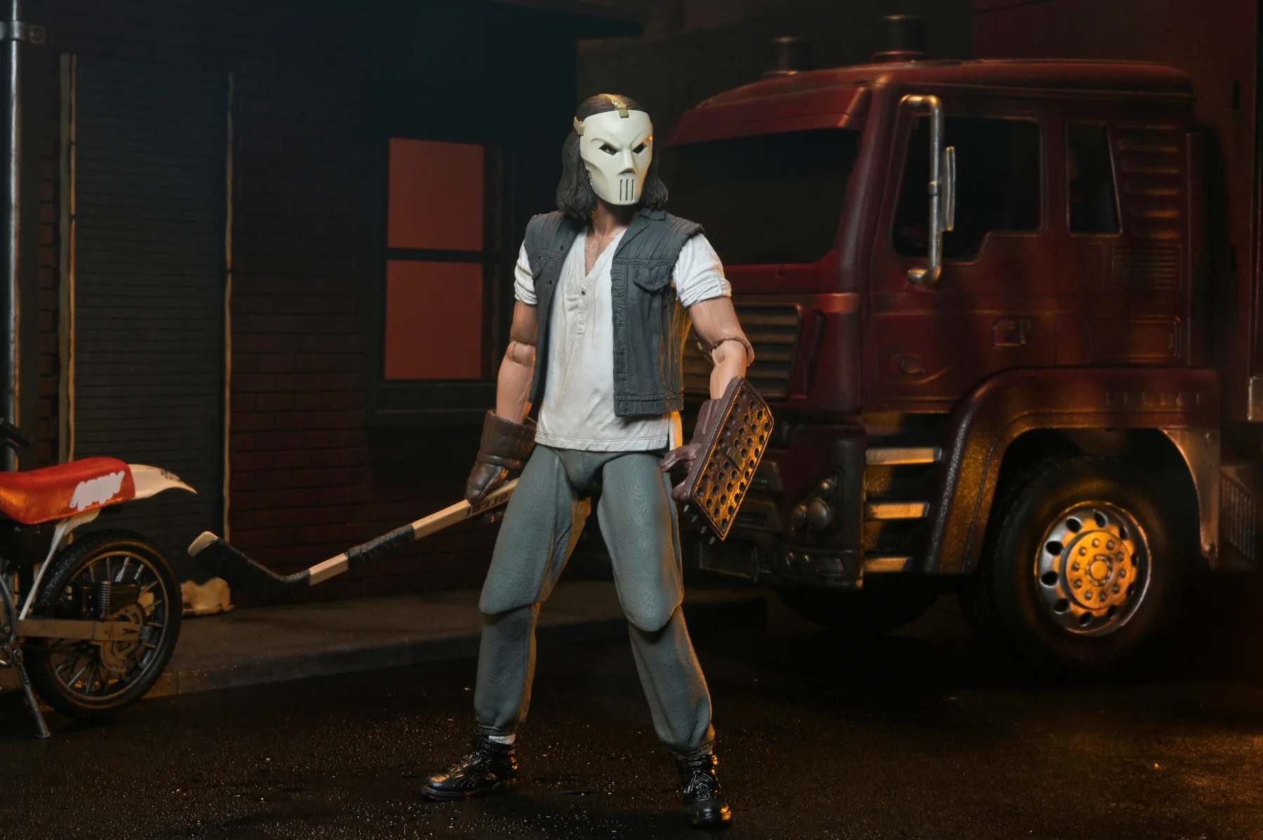 Teenage Mutant Ninja Turtles (1990 Movie) - Casey Jones with Dirt Bike 7" Scale Action Figure - Image 10