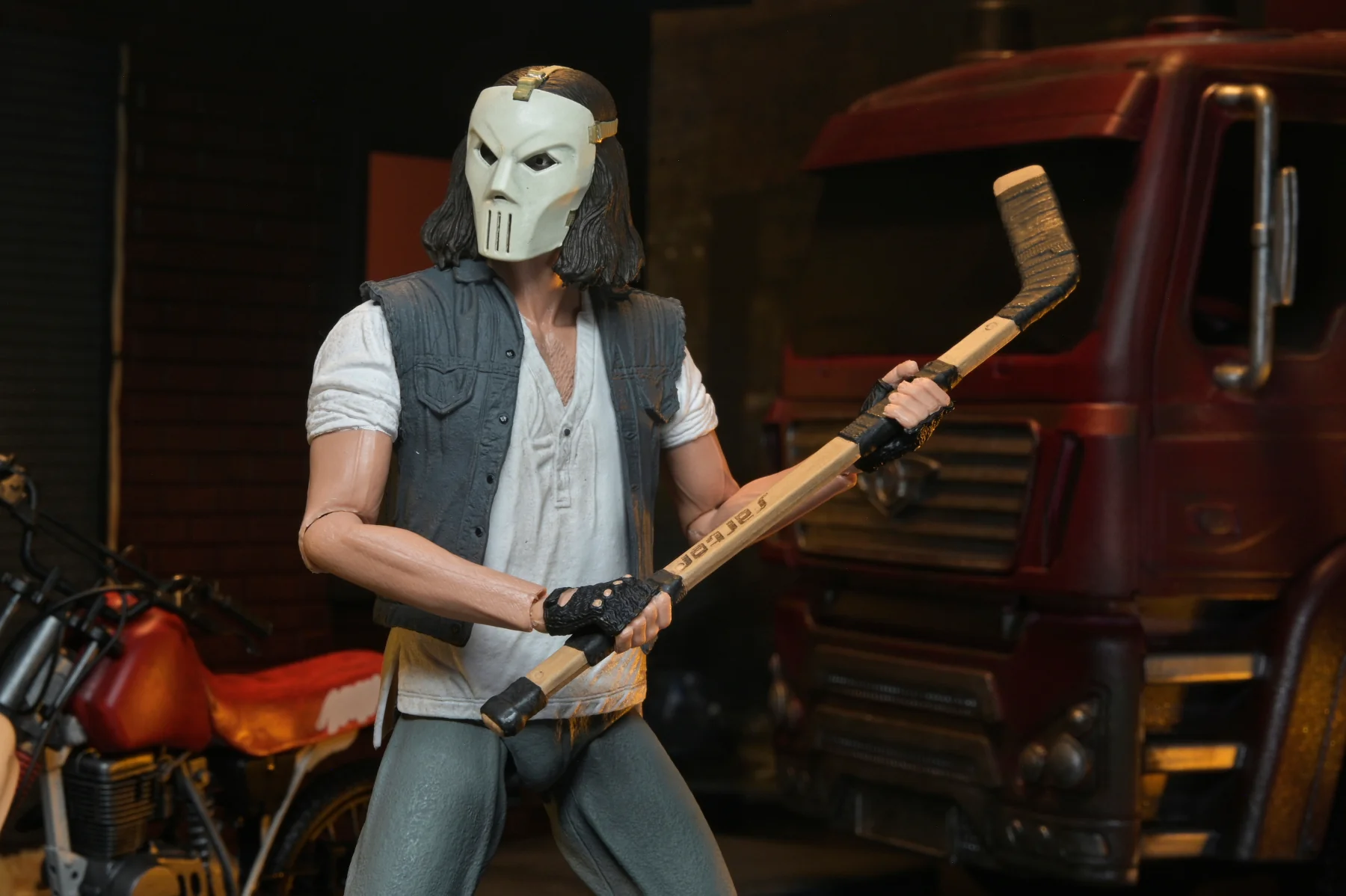 Teenage Mutant Ninja Turtles (1990 Movie) - Casey Jones with Dirt Bike 7" Scale Action Figure - Image 13
