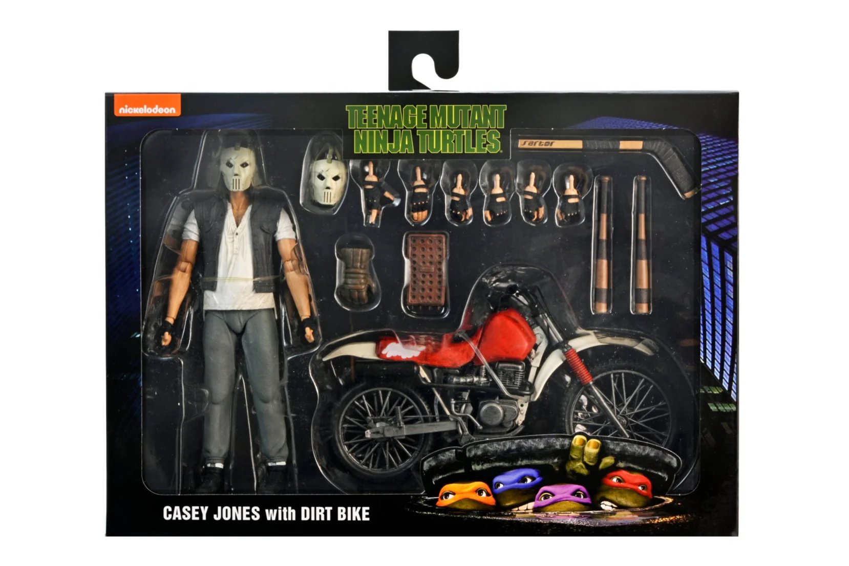 Teenage Mutant Ninja Turtles (1990 Movie) - Casey Jones with Dirt Bike 7" Scale Action Figure - Image 15