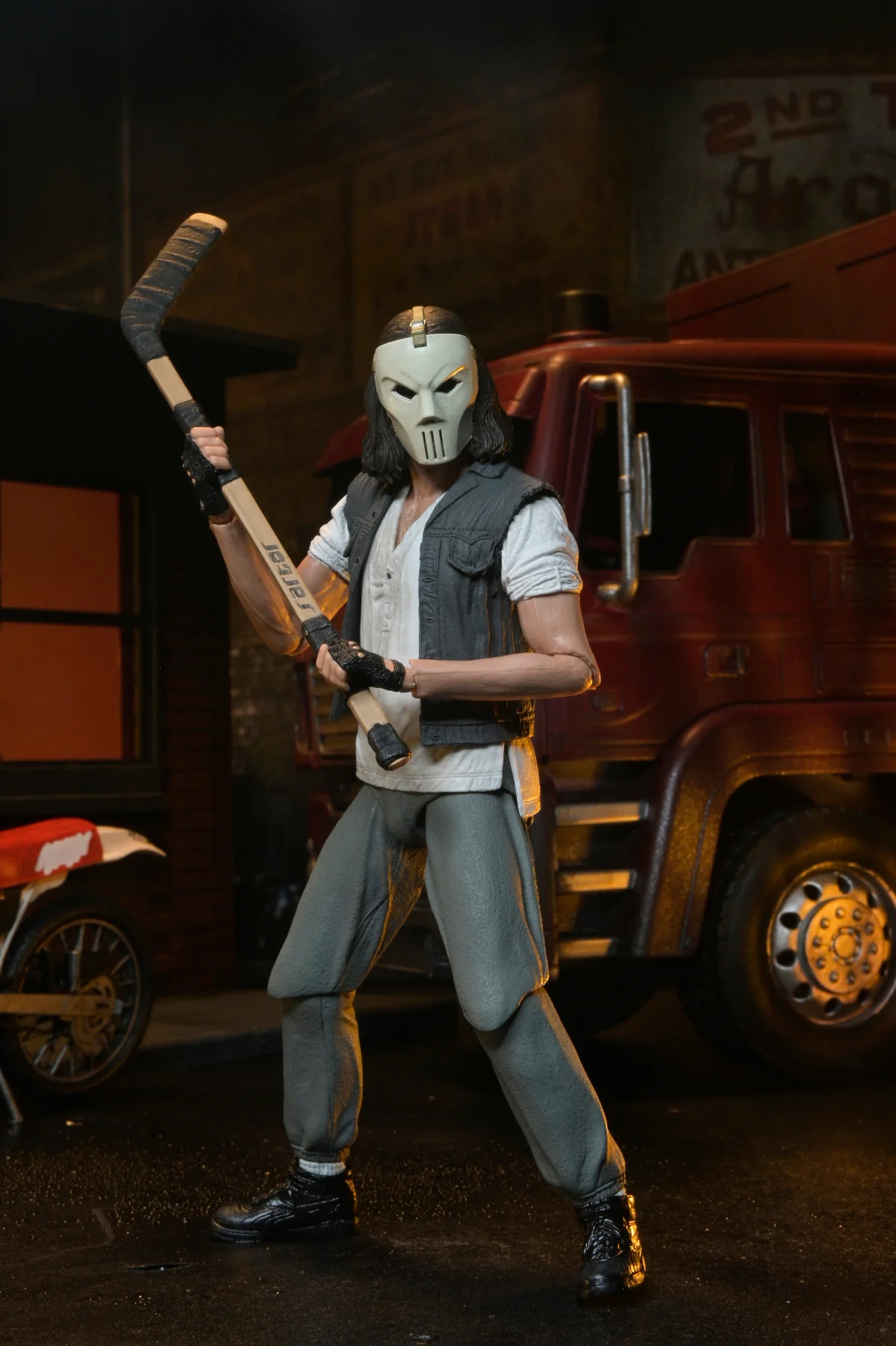 Teenage Mutant Ninja Turtles (1990 Movie) - Casey Jones with Dirt Bike 7" Scale Action Figure - Image 2