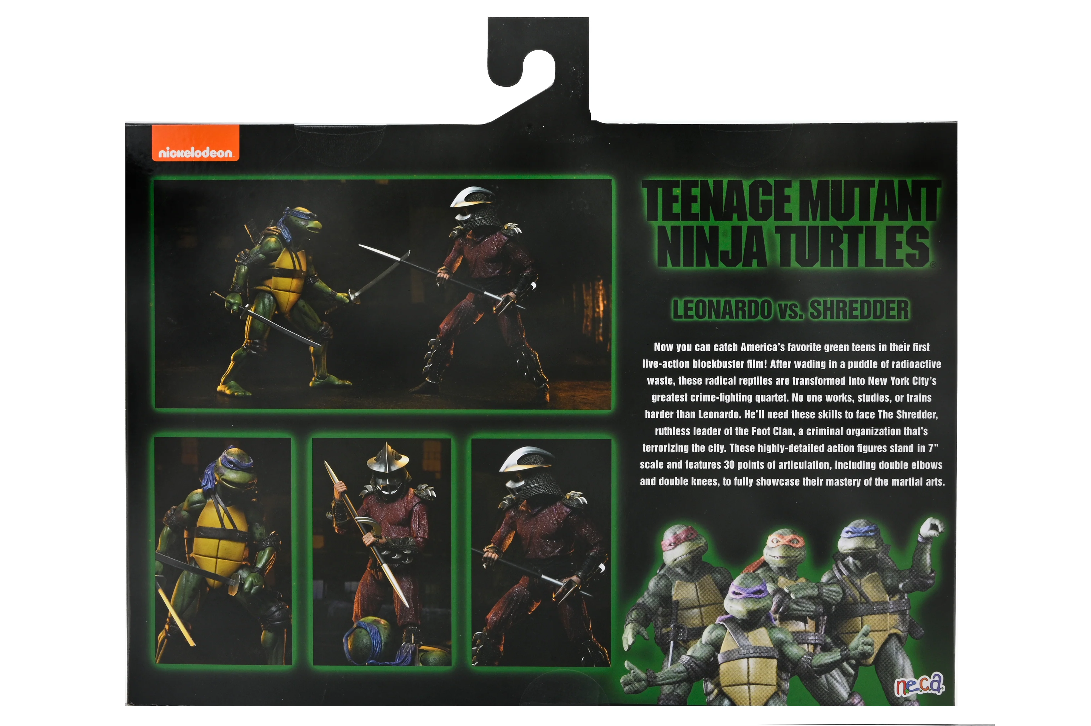 Teenage Mutant Ninja Turtles (1990 Movie) - Rooftop Battle Leonardo vs. Shredder 7" Scale Action Figure (2-Pack) - Image 19